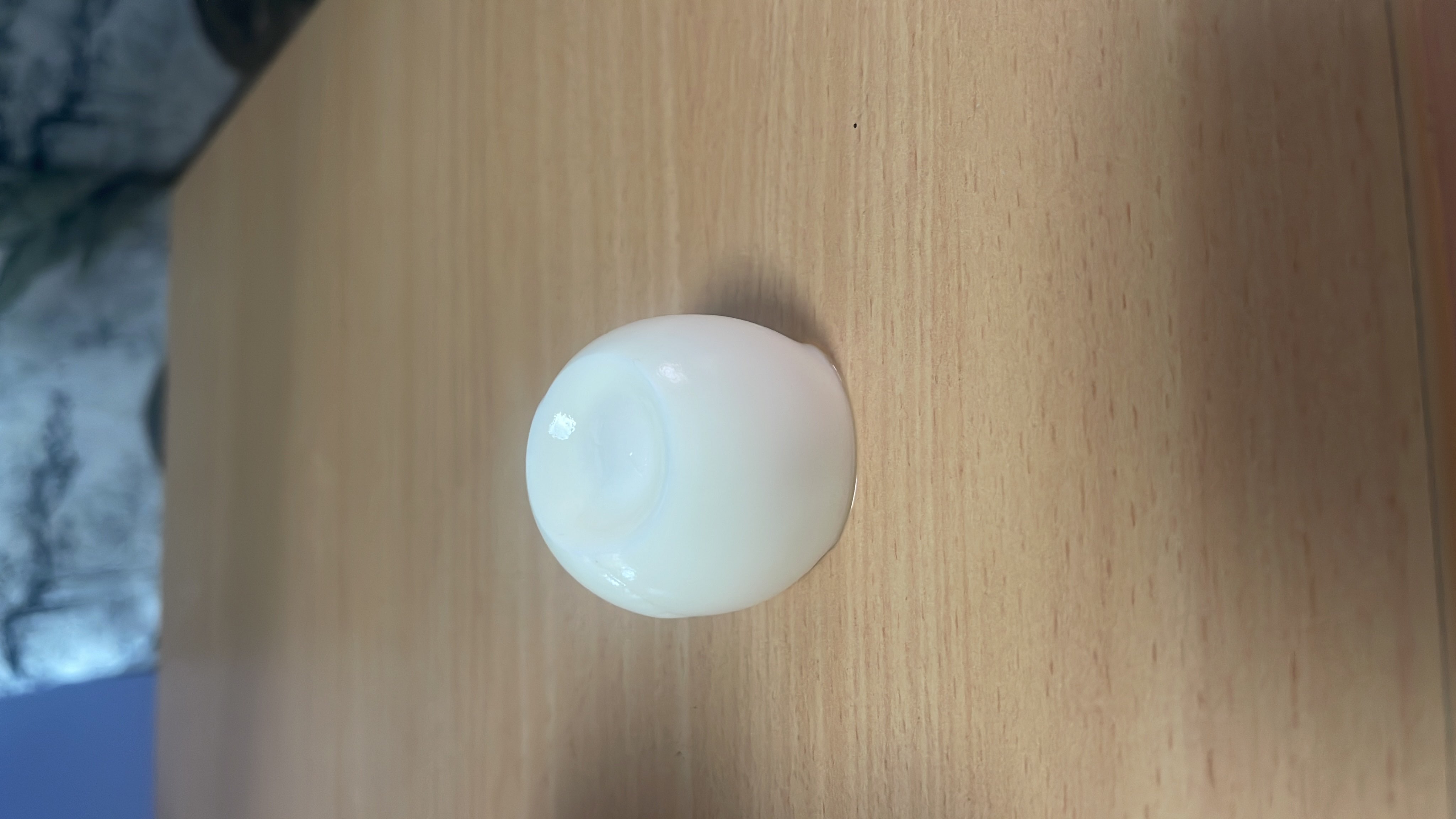 A boiled egg, a nutritious food item rich in protein and healthy fats.