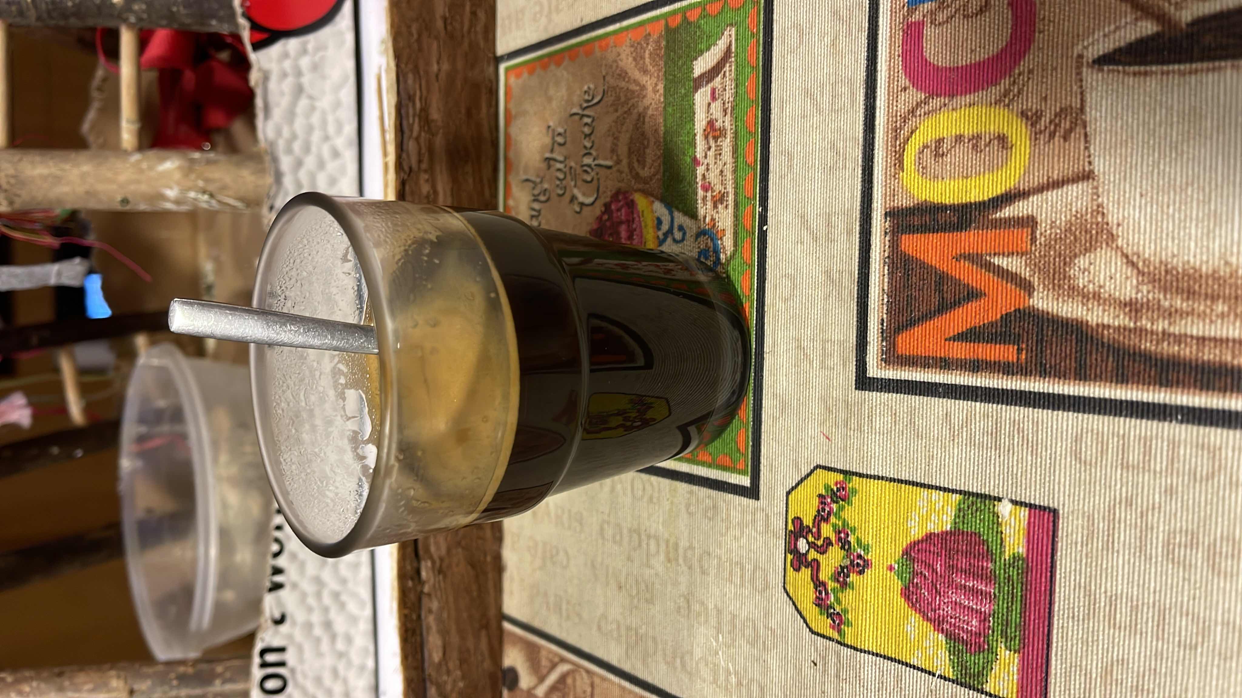 A small glass of black coffee with minimal calories