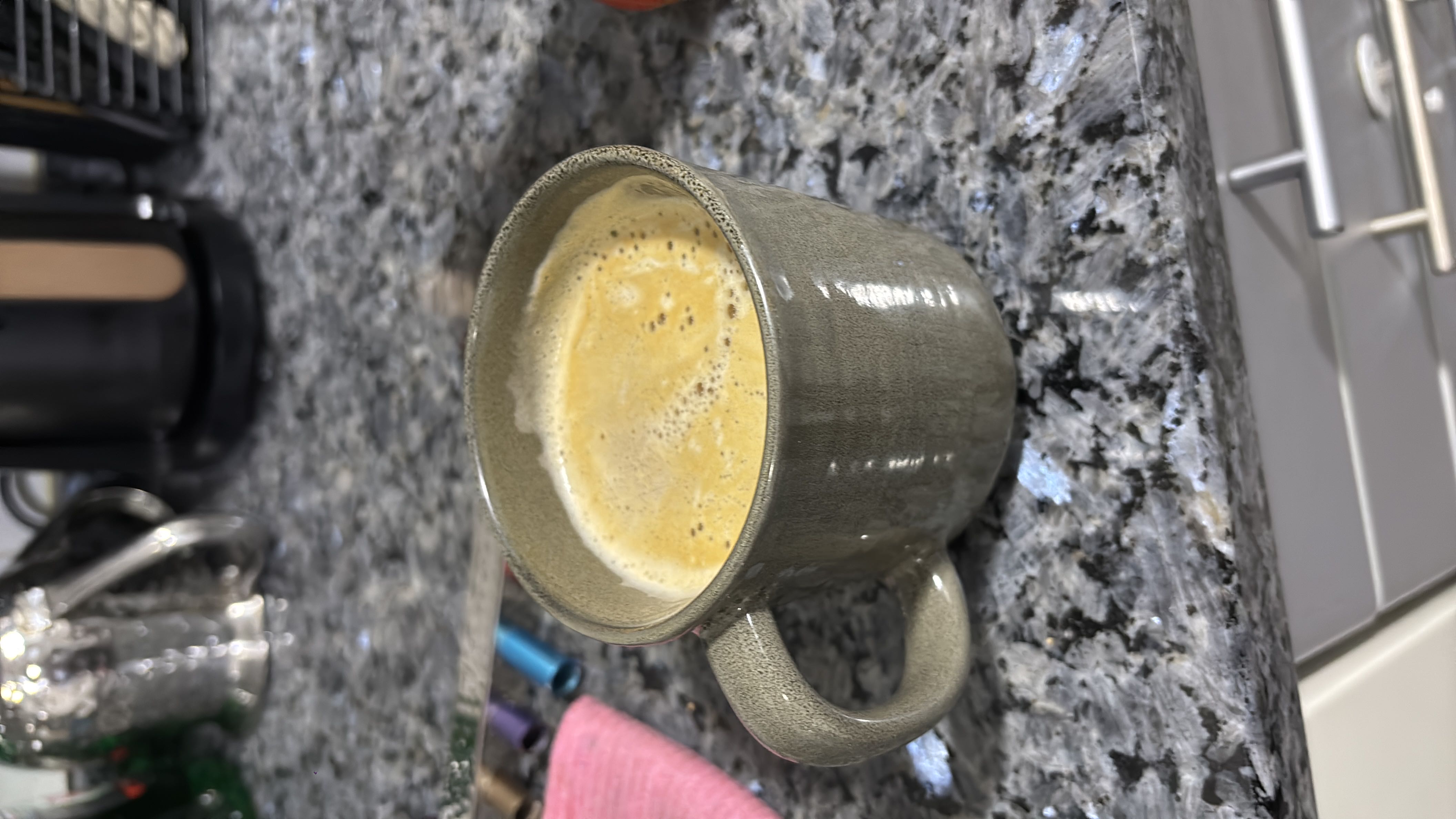 A cup of freshly brewed black coffee, low in calories and rich in antioxidants.