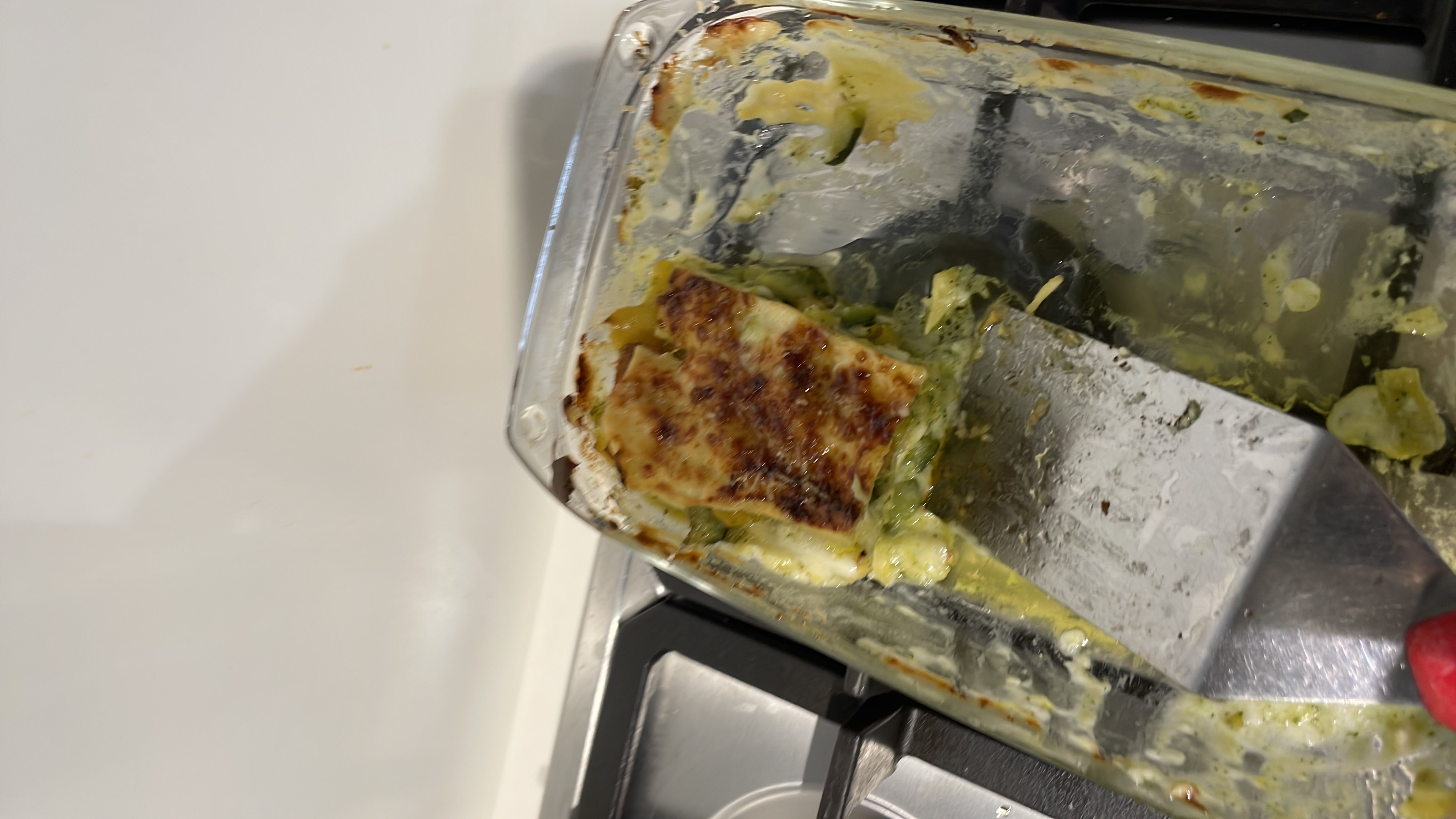 A baked zucchini dish with cheese and cream, providing a balanced mix of protein, carbs, and fats.