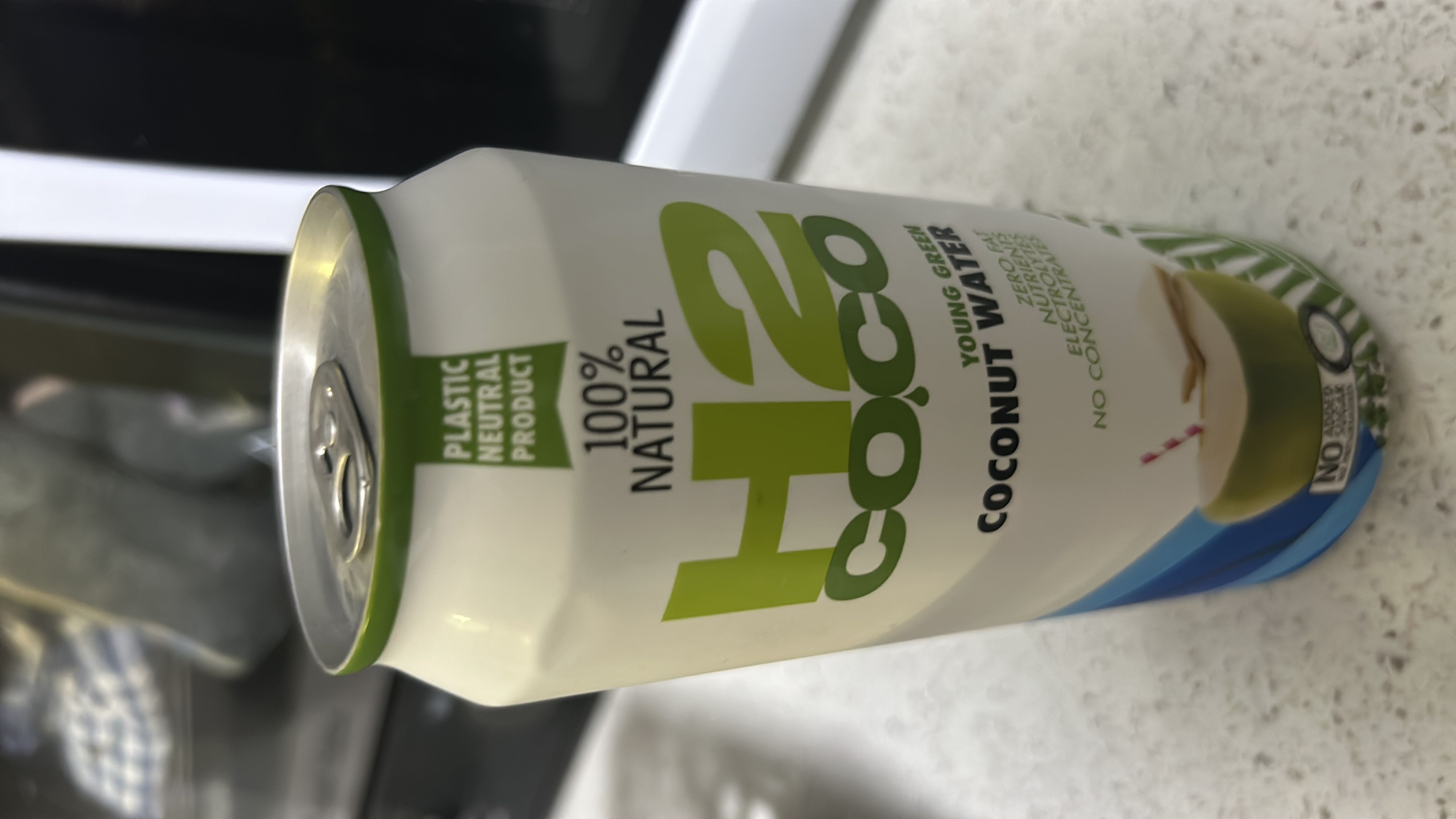 This is a 100% natural young green coconut water with zero fat, electrolytes, and no added sugar or concentrates.