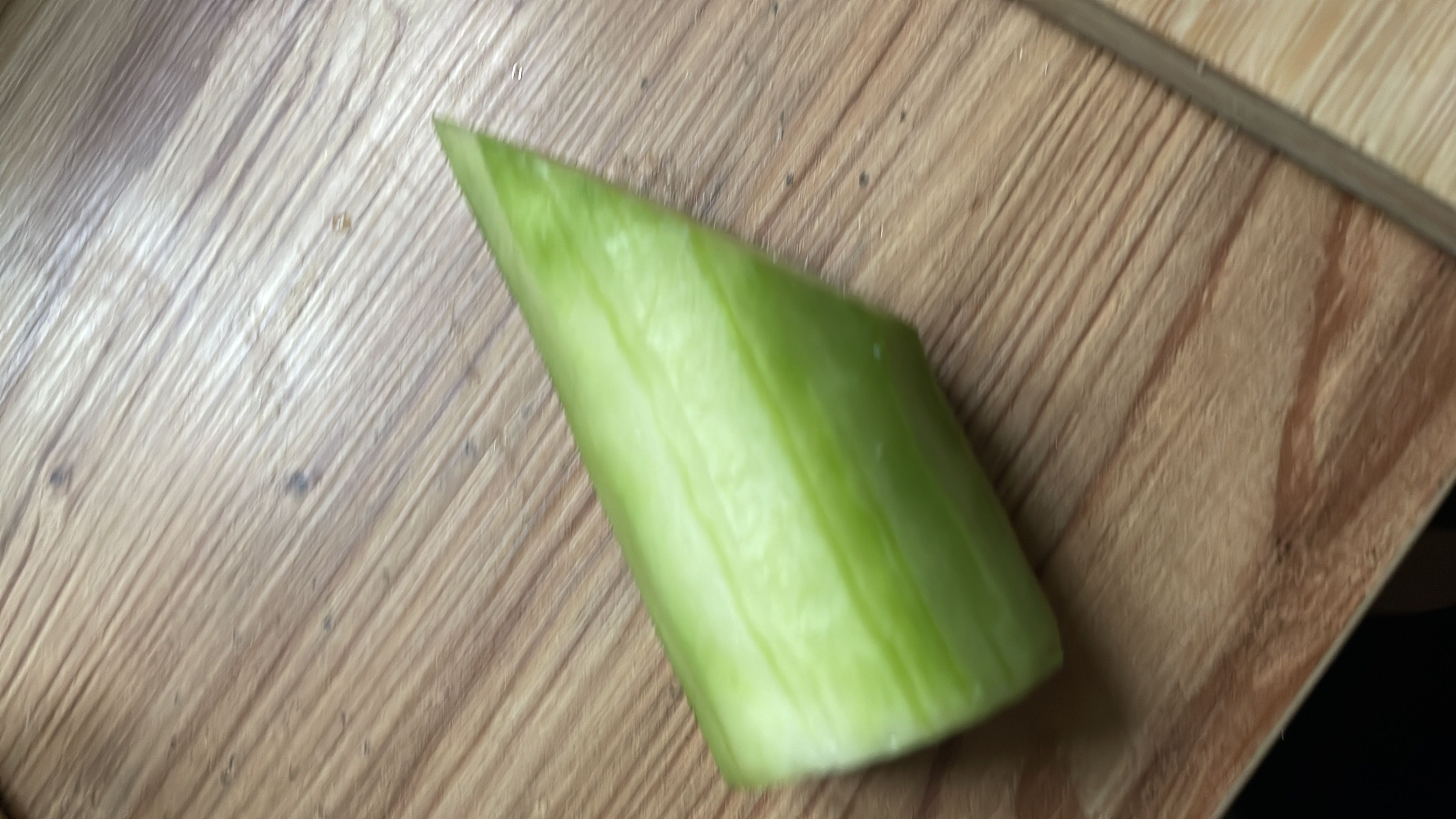 This is a cucumber, a low-calorie vegetable with minimal fats and carbs, making it a healthy choice.