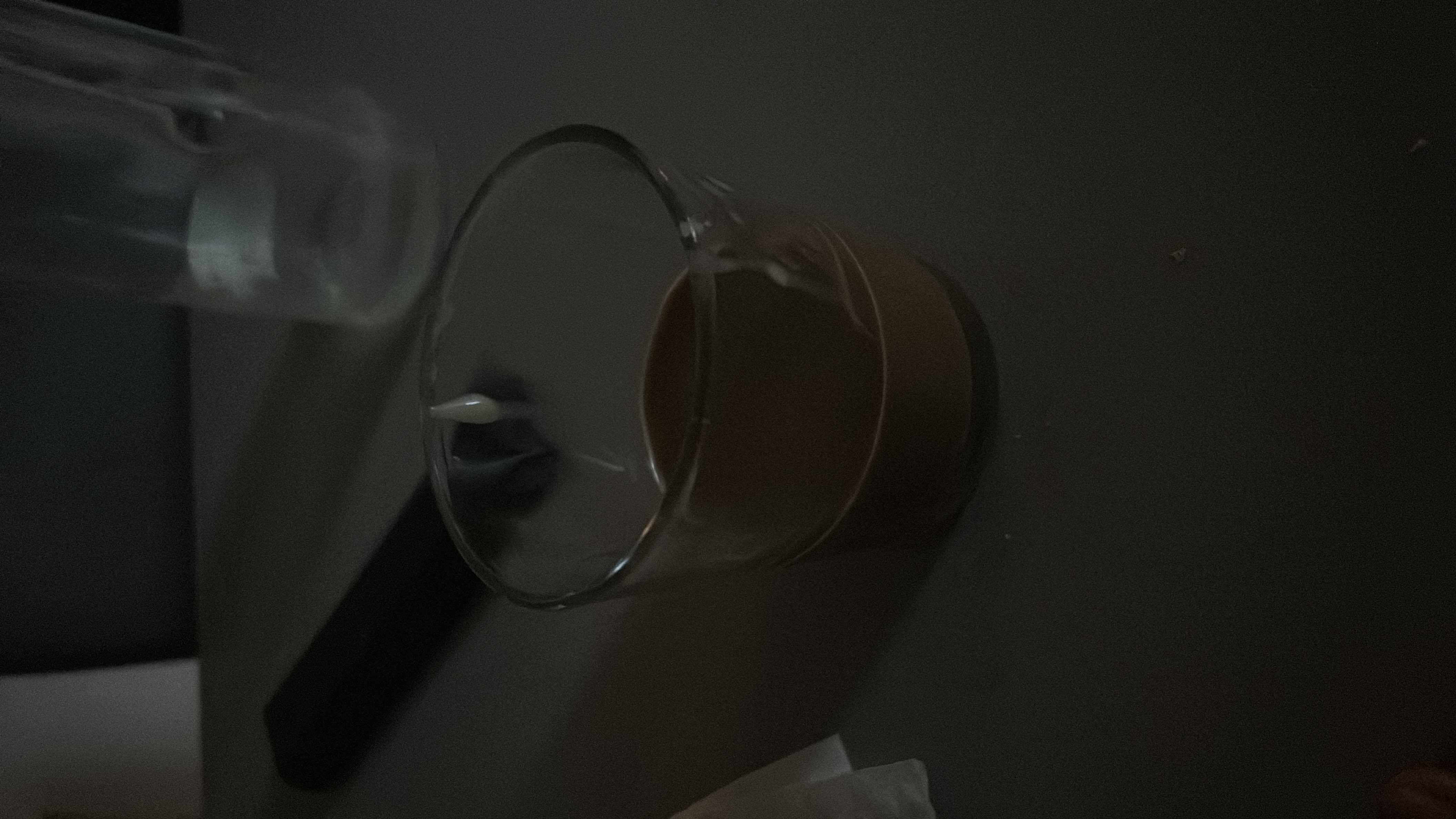 A small glass of coffee with a moderate calorie count, containing protein, carbs, and fats.