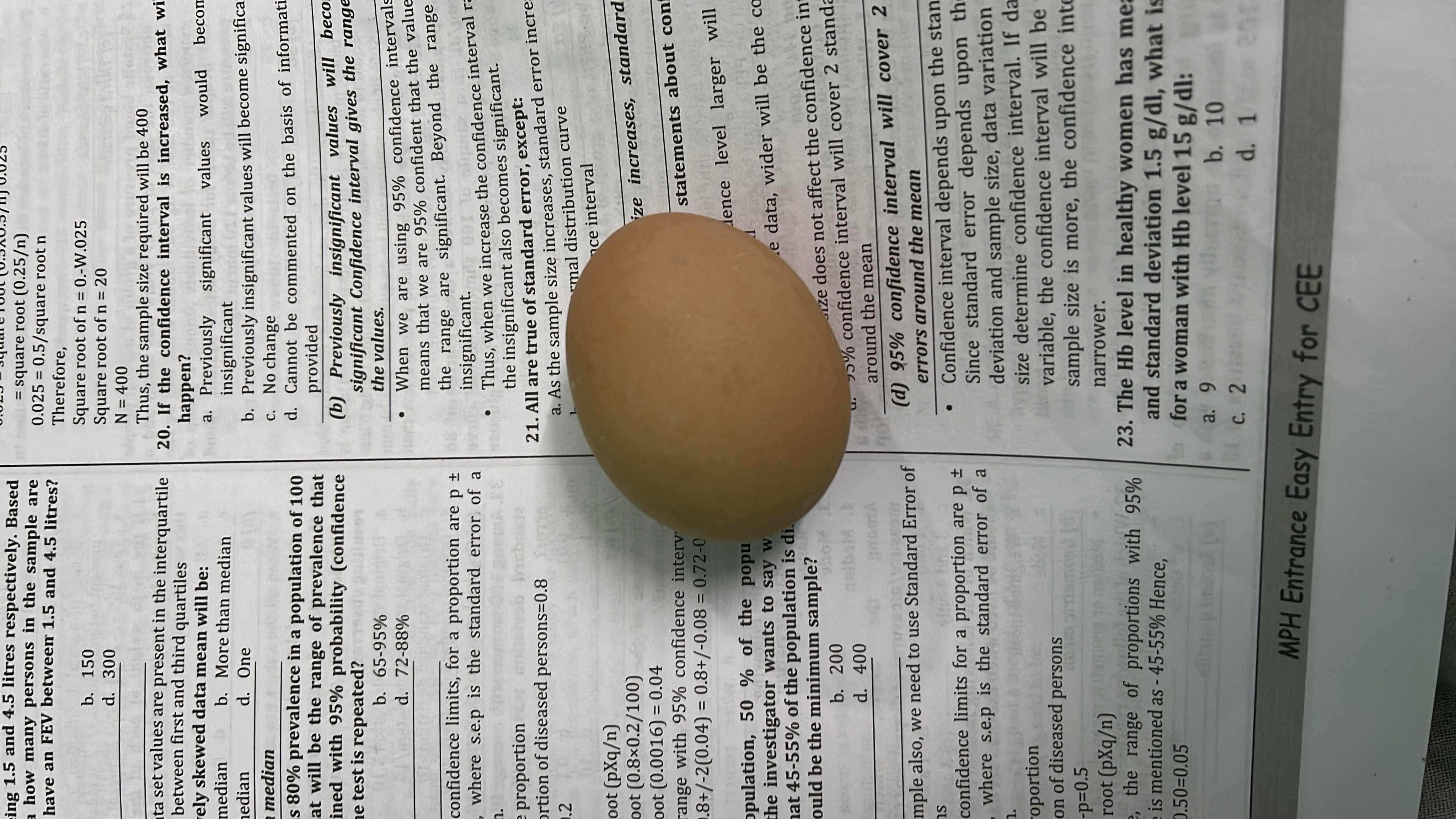 The image shows an egg, which is a nutritious food item rich in protein, moderate in fats, and low in carbohydrates.