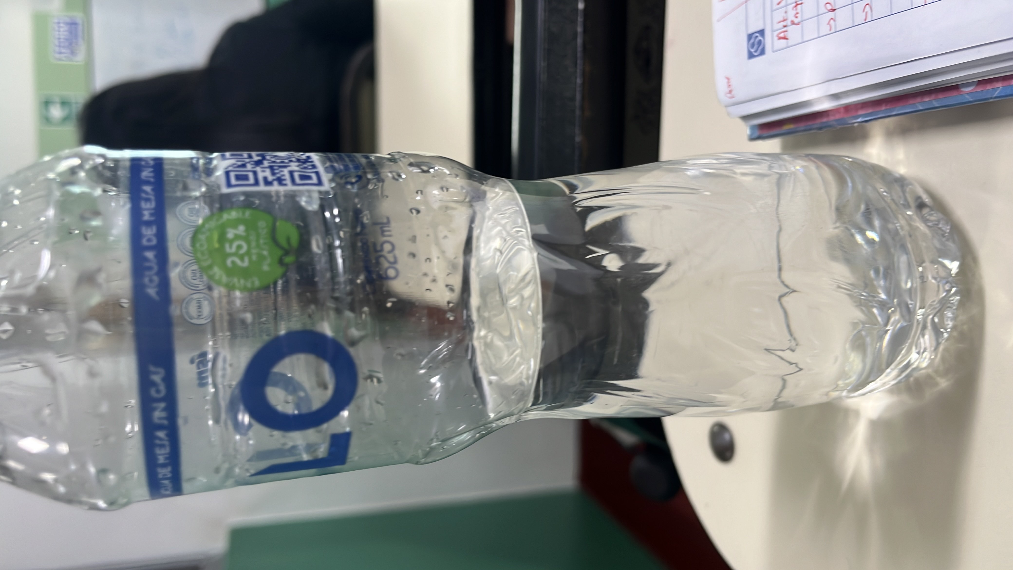 This is a bottle of plain water with no calories, fats, proteins, or carbohydrates, making it a highly healthy and hydrating option.