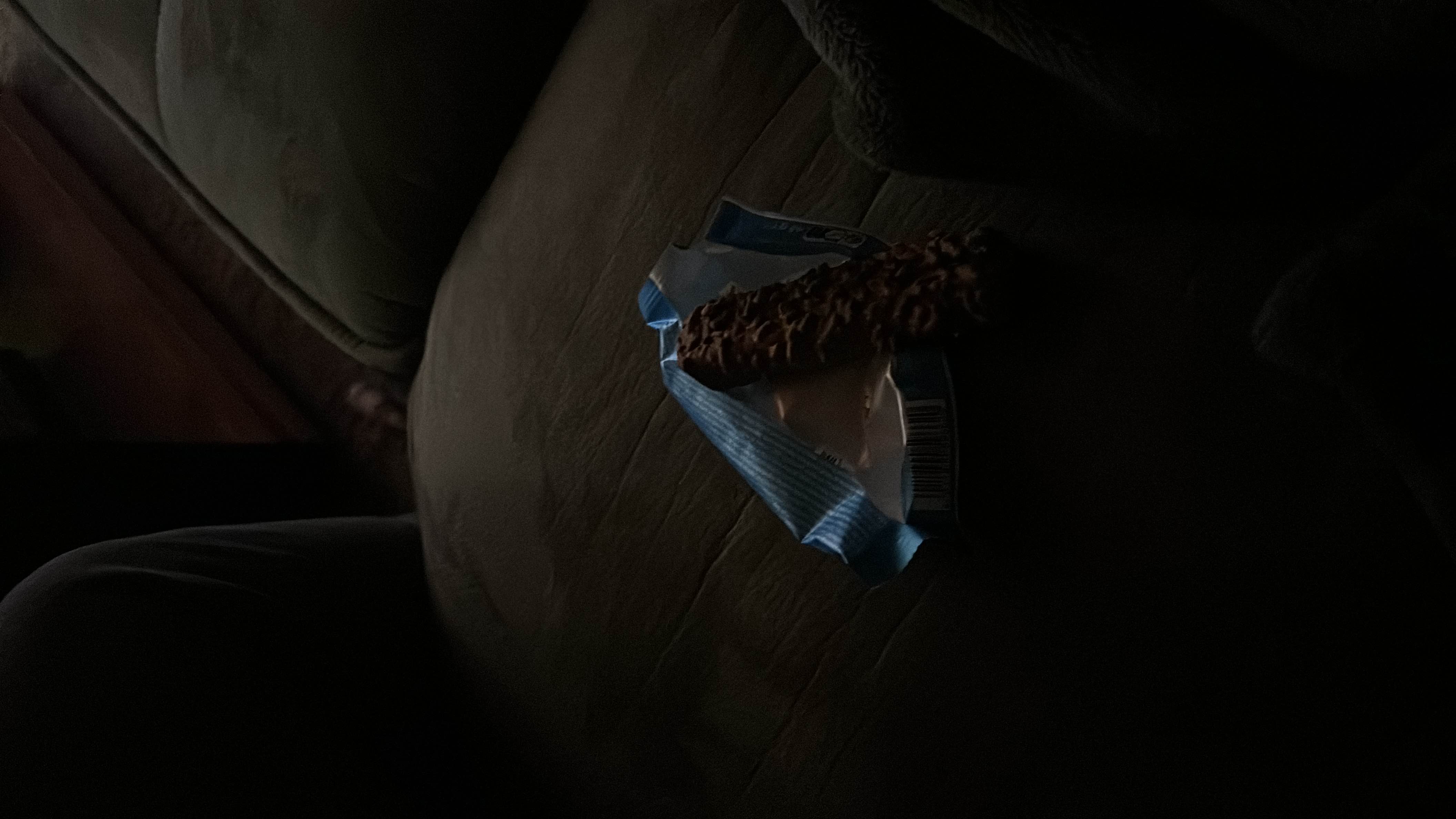 A high-protein bar with nuts and caramel, offering a balanced mix of macronutrients with increased protein content.