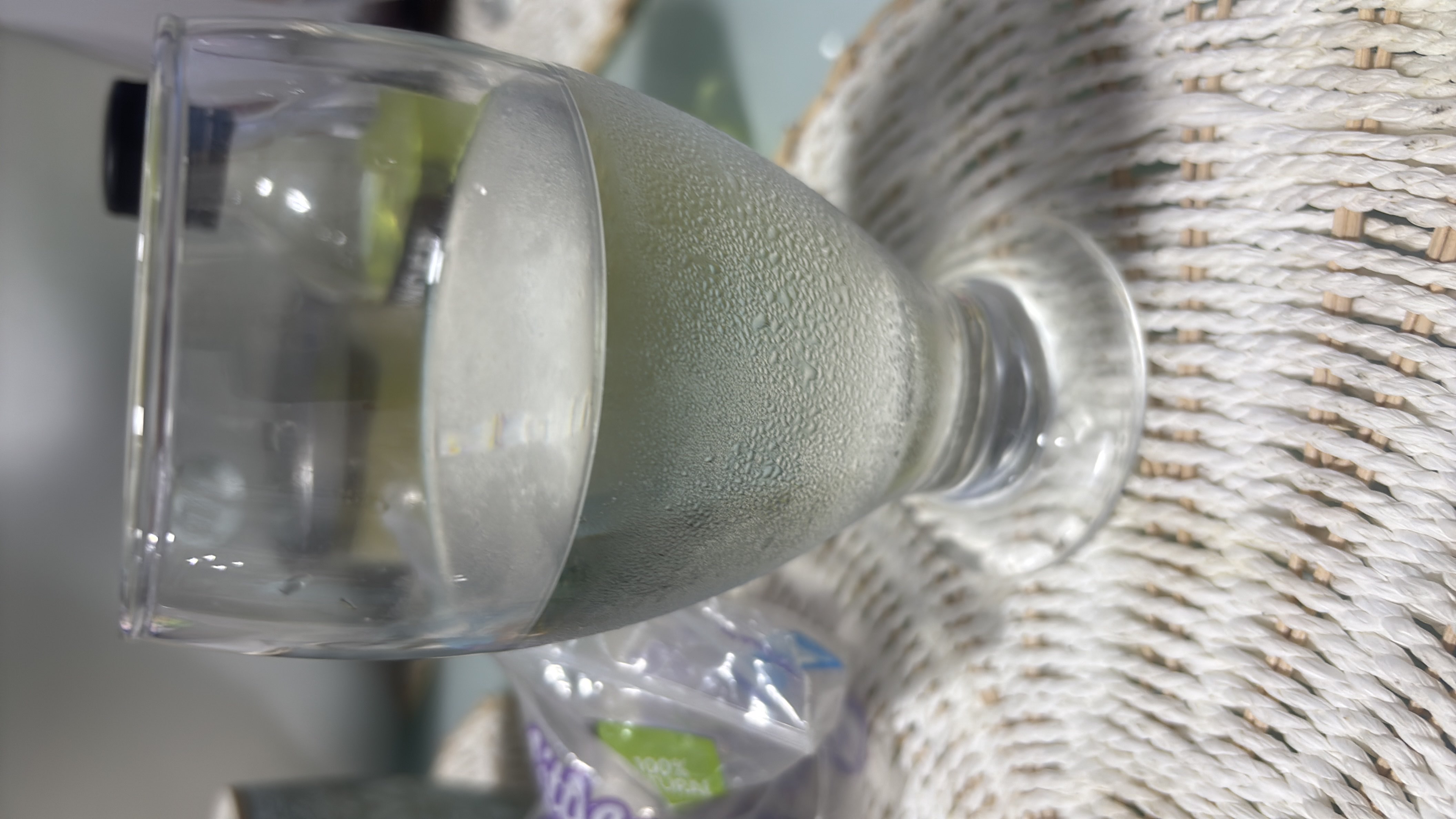 A glass of plain water, which is calorie-free and hydrating.