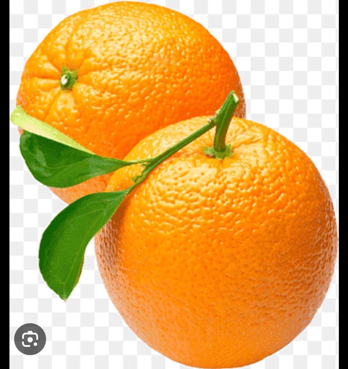 A fresh orange, rich in vitamin C, low in calories, and high in fiber, making it a nutritious and healthy fruit choice.