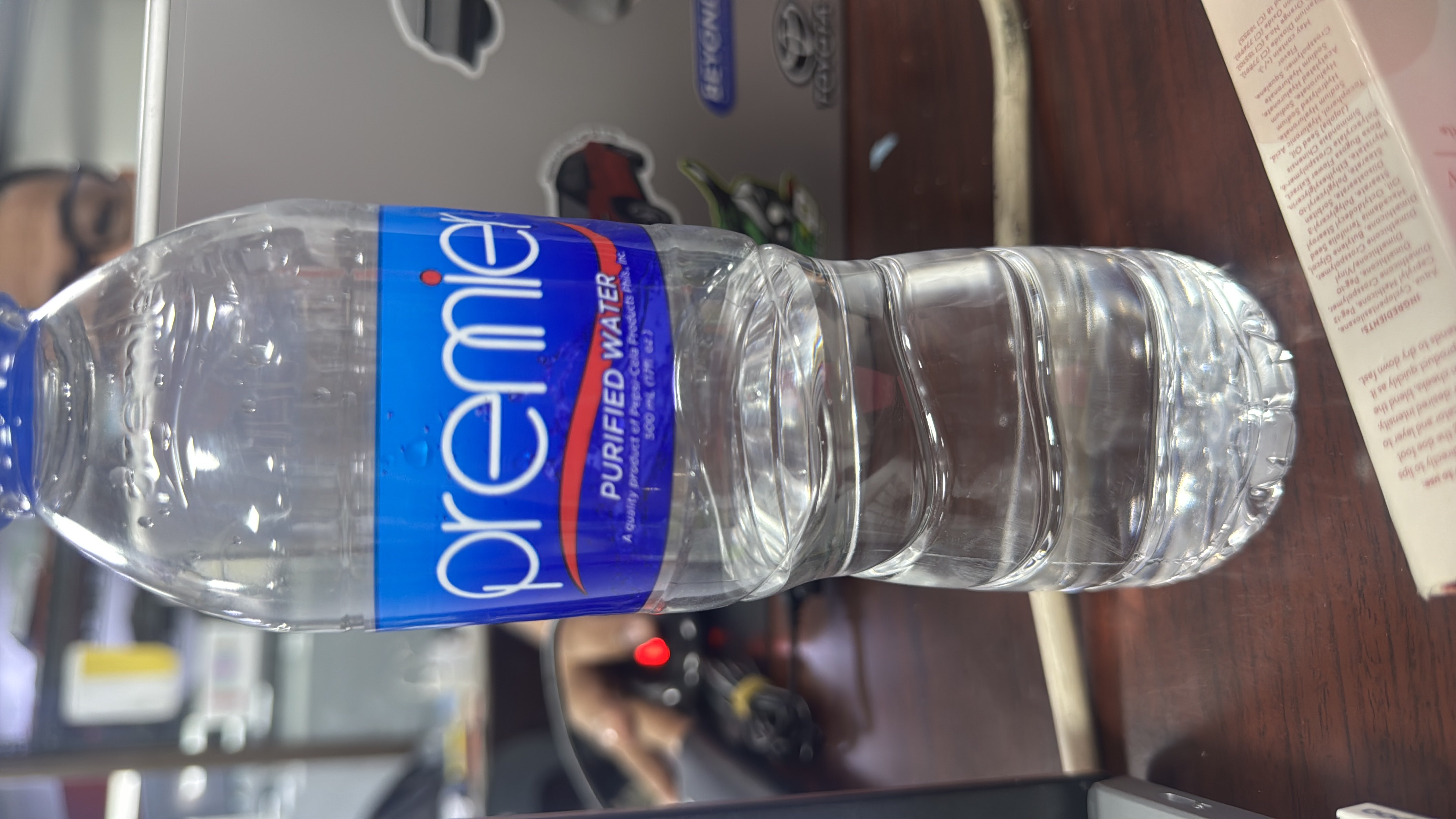 This is a bottle of purified water with no calories, fats, proteins, or carbohydrates, making it a highly healthy hydration choice.