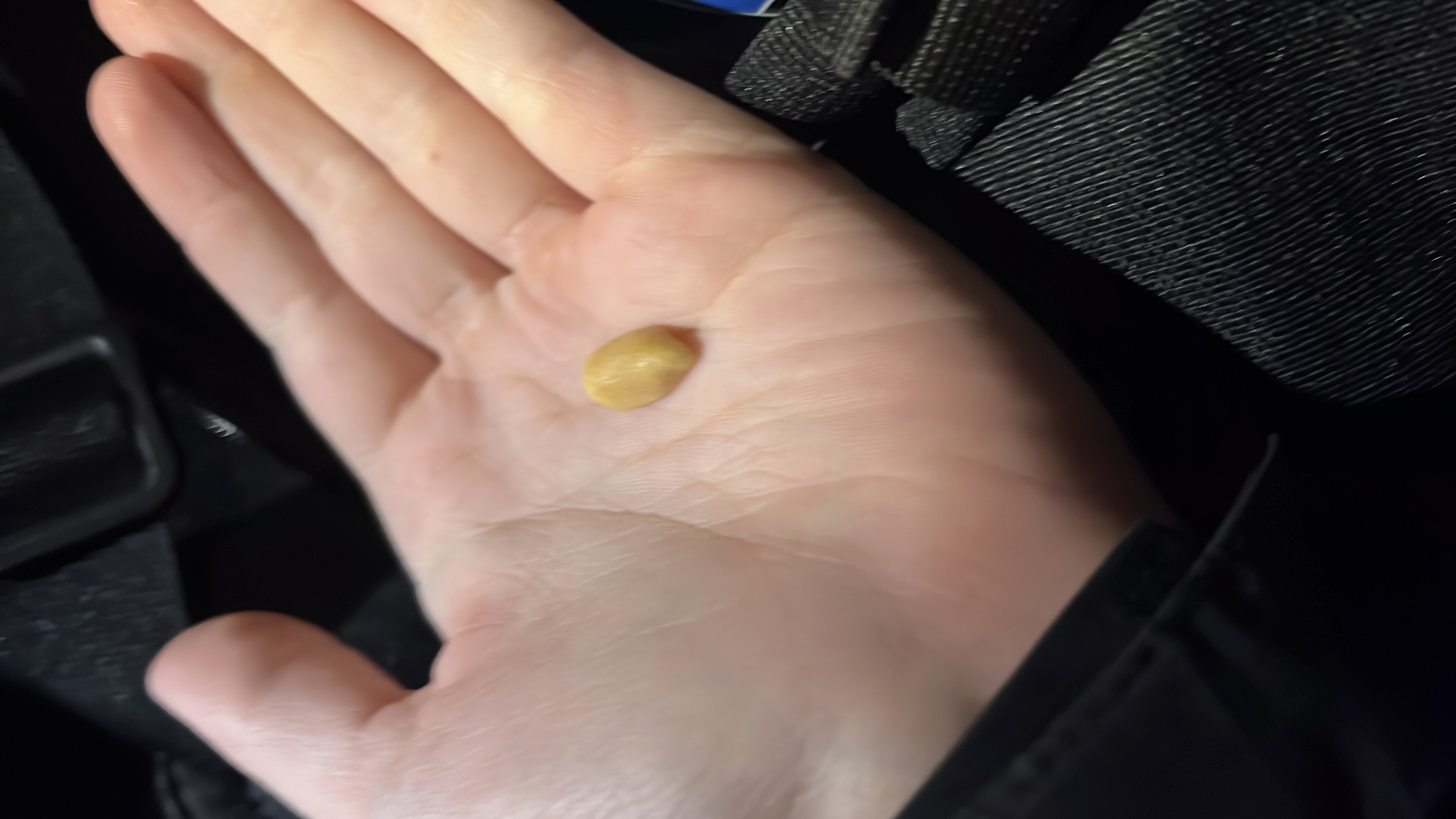 A single peanut, which is a small, nutrient-dense legume, providing minimal calories and a small amount of carbohydrates.