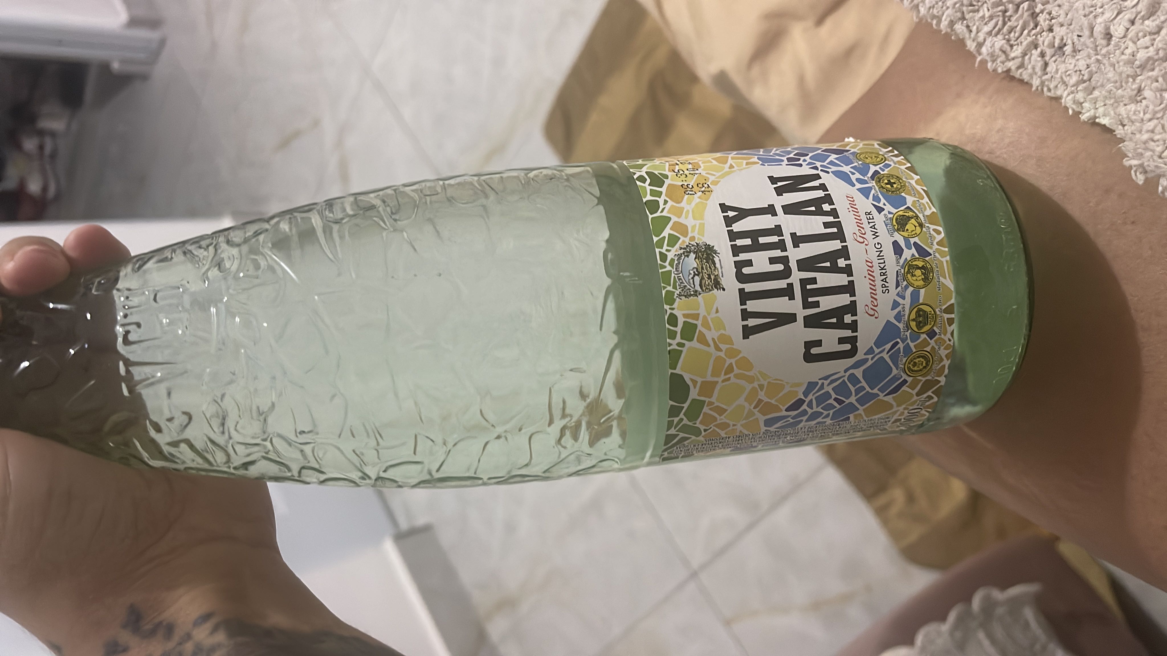 Vichy Catalan sparkling water is a naturally carbonated mineral water with zero calories, making it a healthy hydration choice.