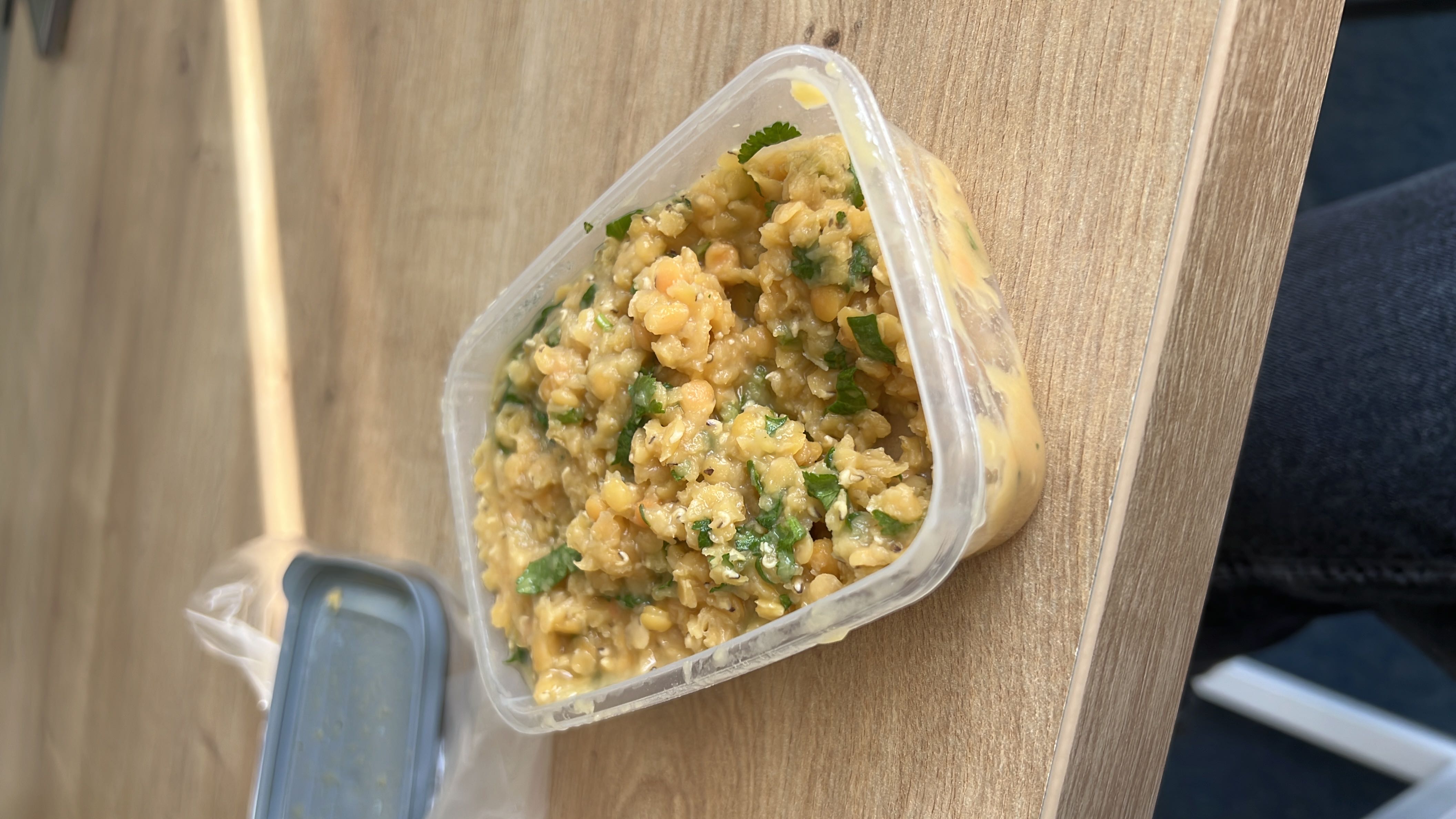 A nutritious lentil-based dish with herbs and seasonings, rich in protein and fiber.