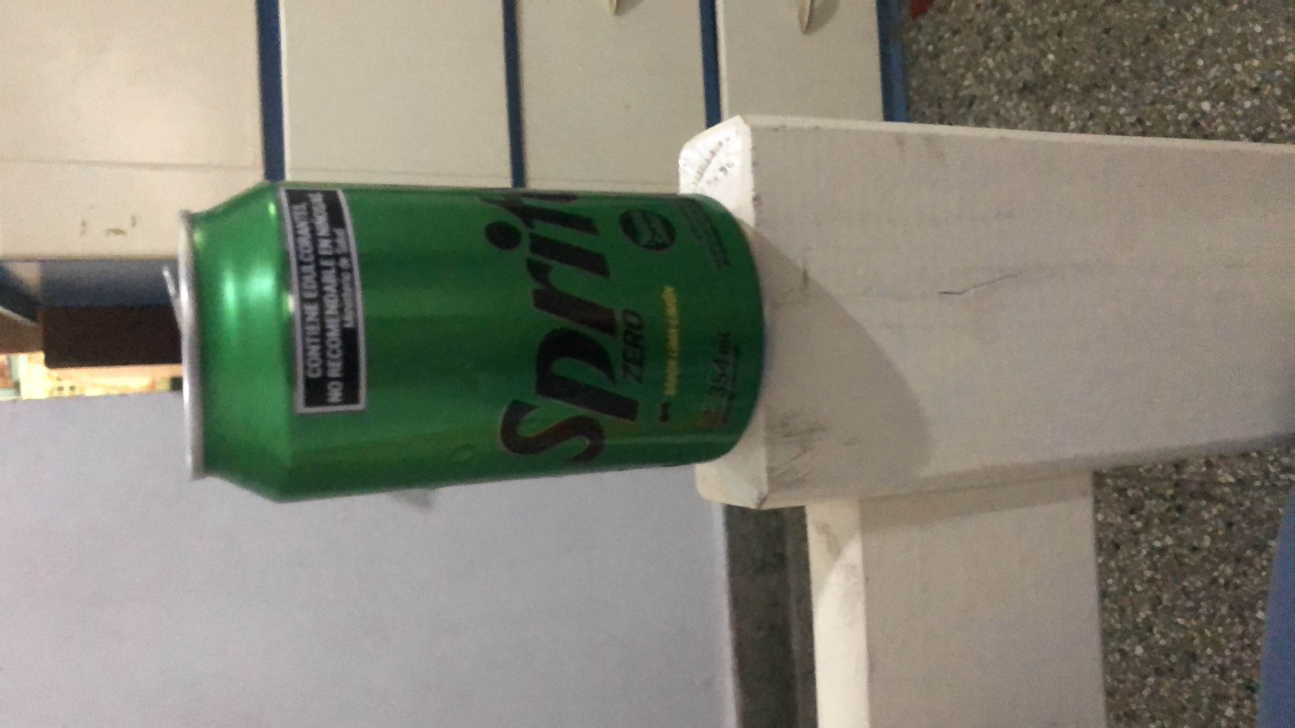 Sprite Zero is a sugar-free, zero-calorie carbonated soft drink with artificial sweeteners.