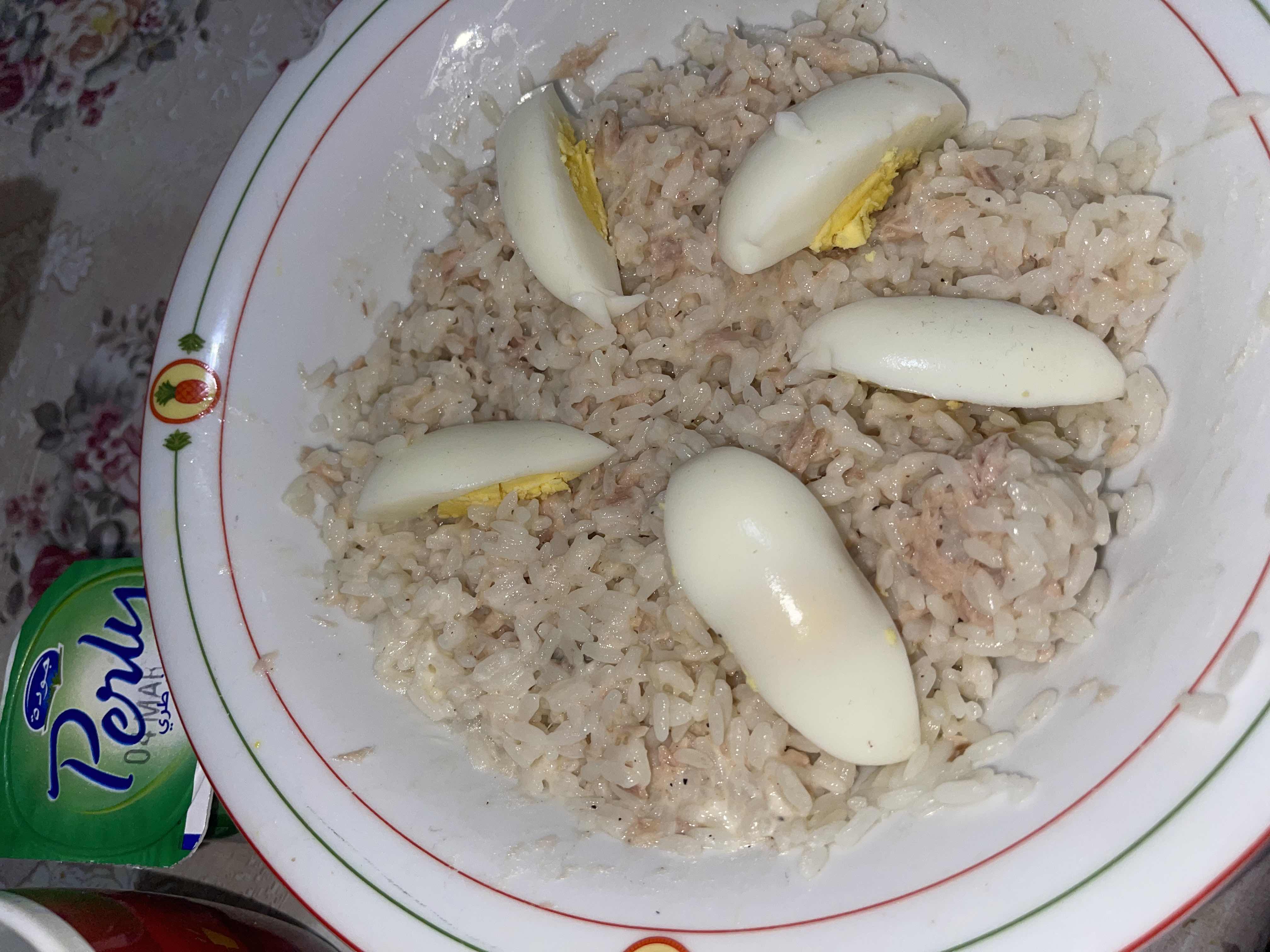 Riz au thon et œufs