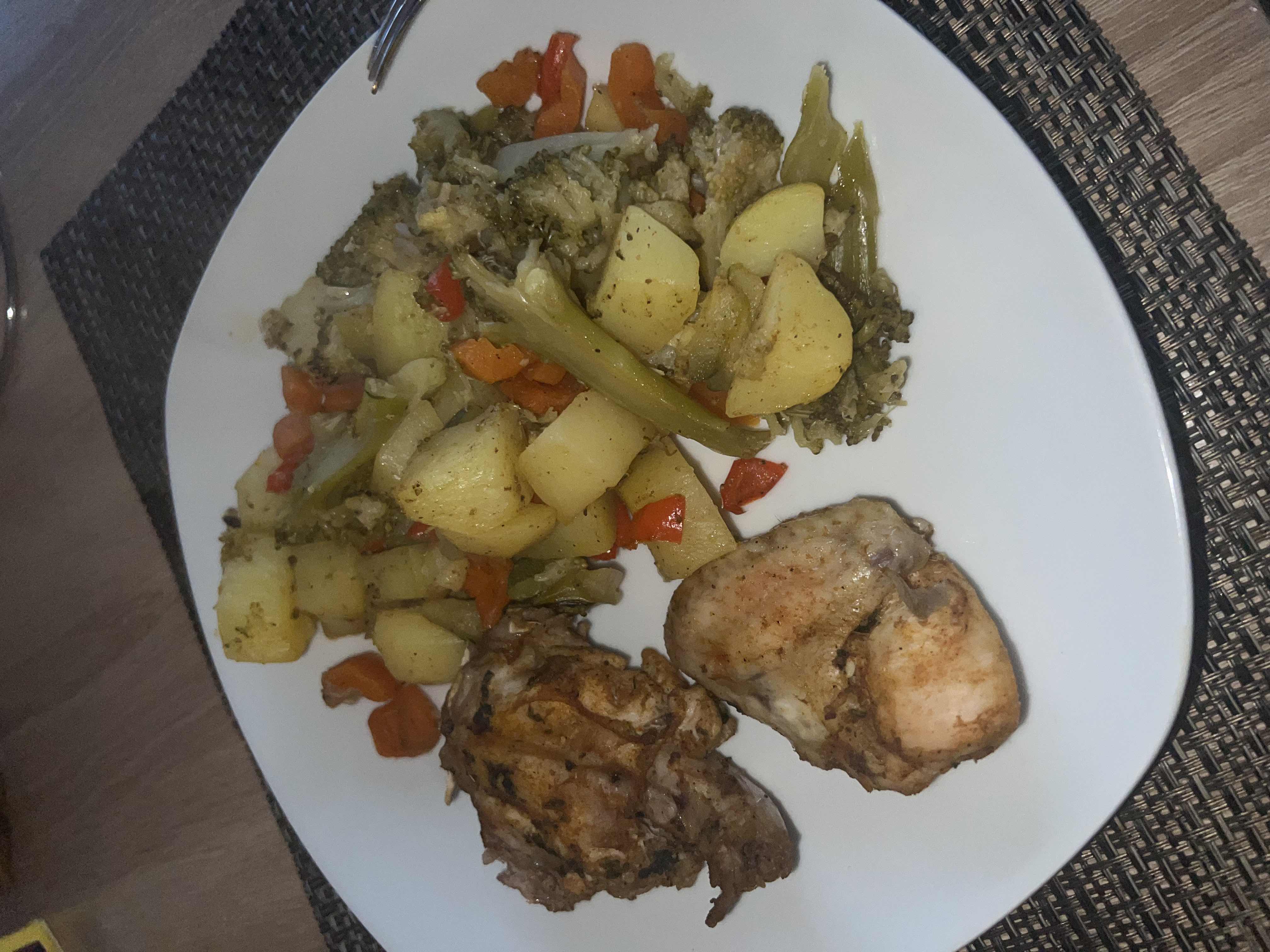 Hähnchen mit Gemüse