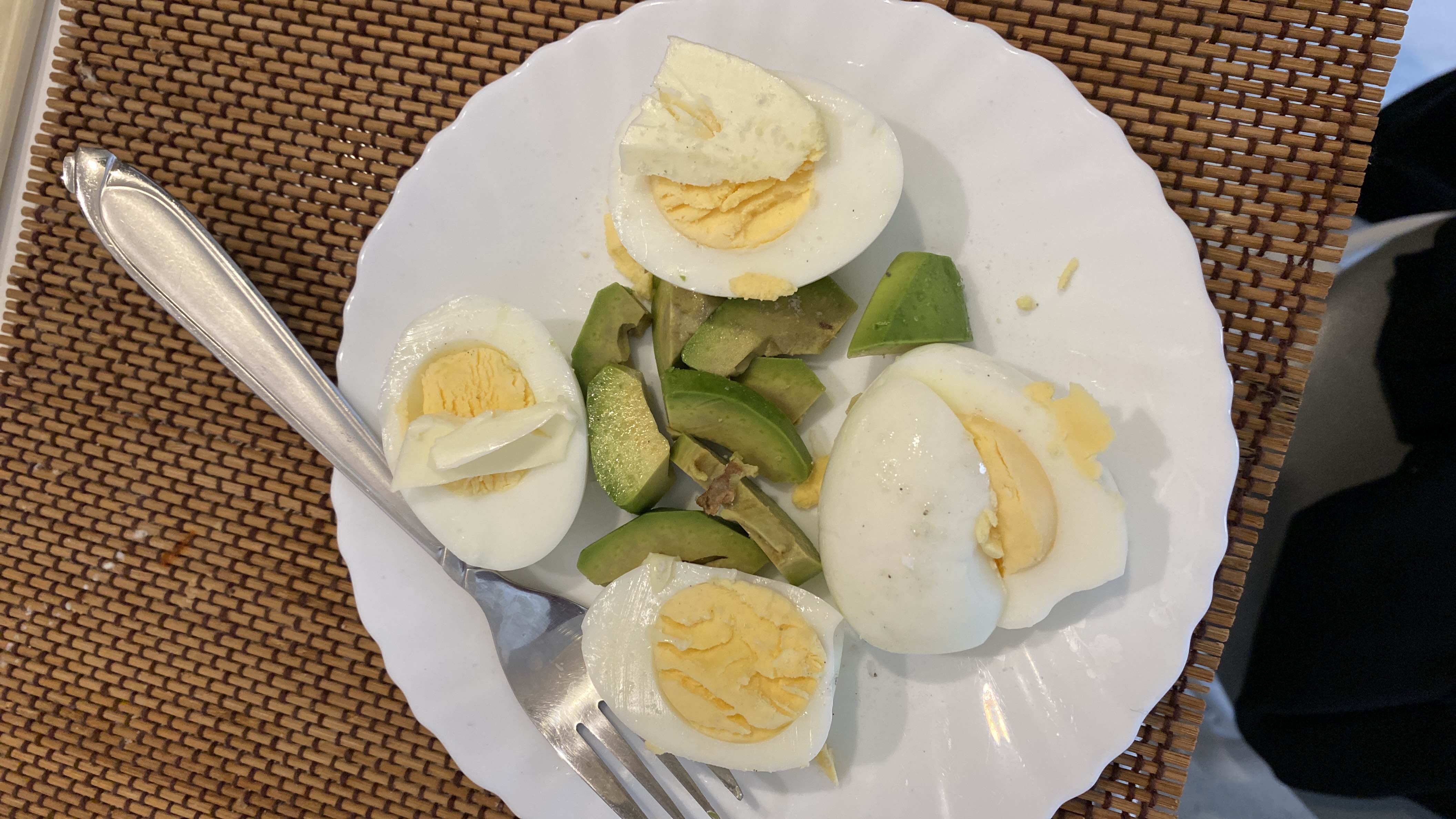 Boiled Eggs with Avocado