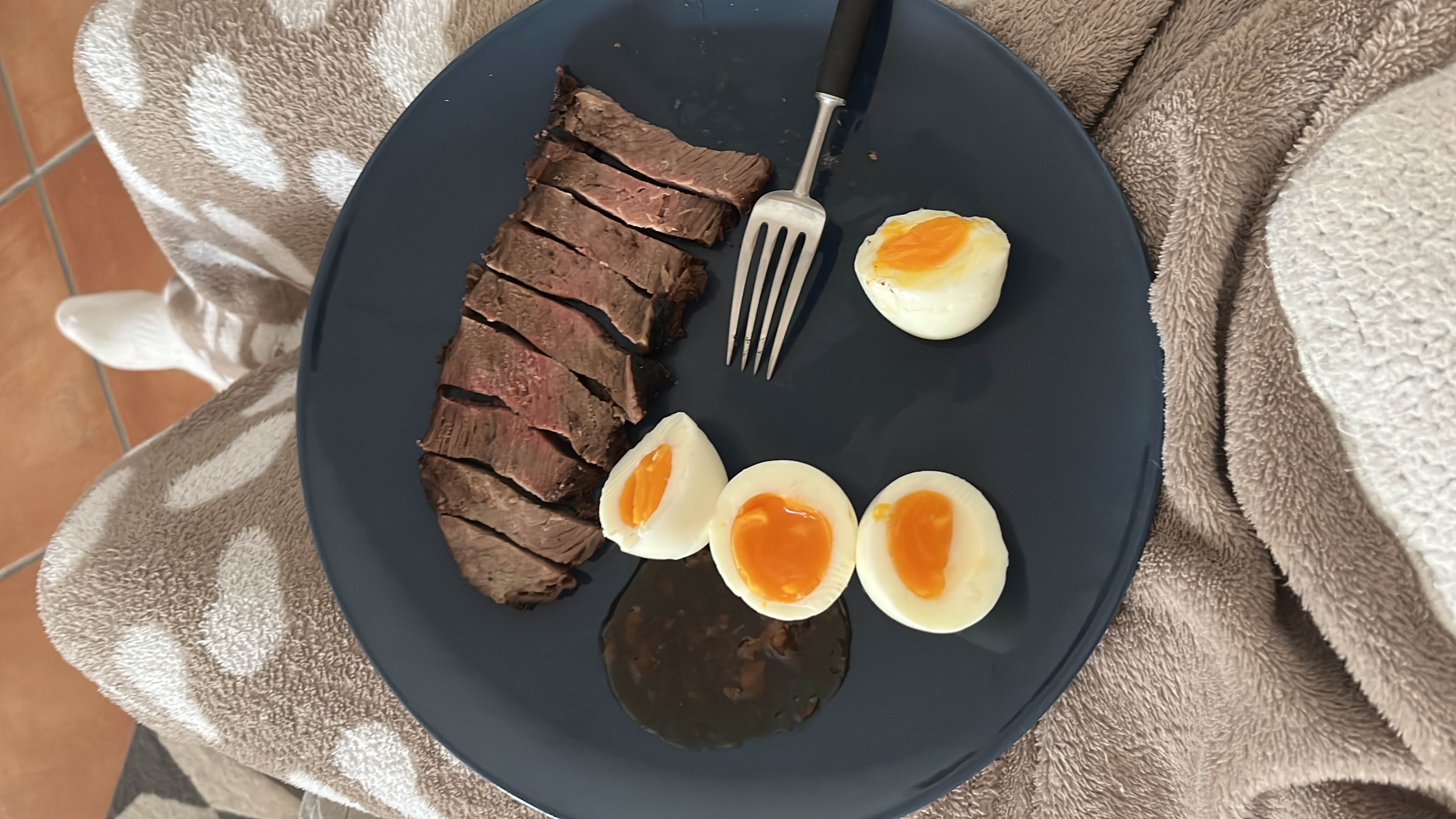 Steak and Soft-Boiled Eggs