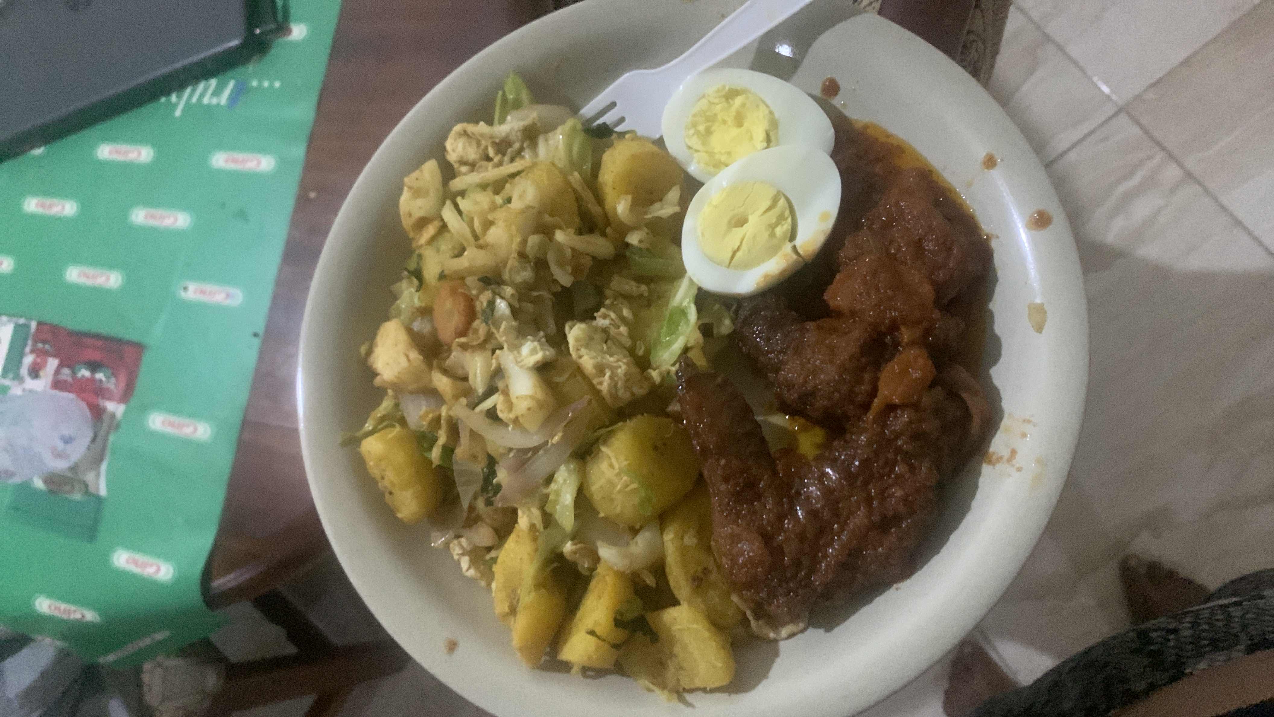 Fried Plantain with Egg