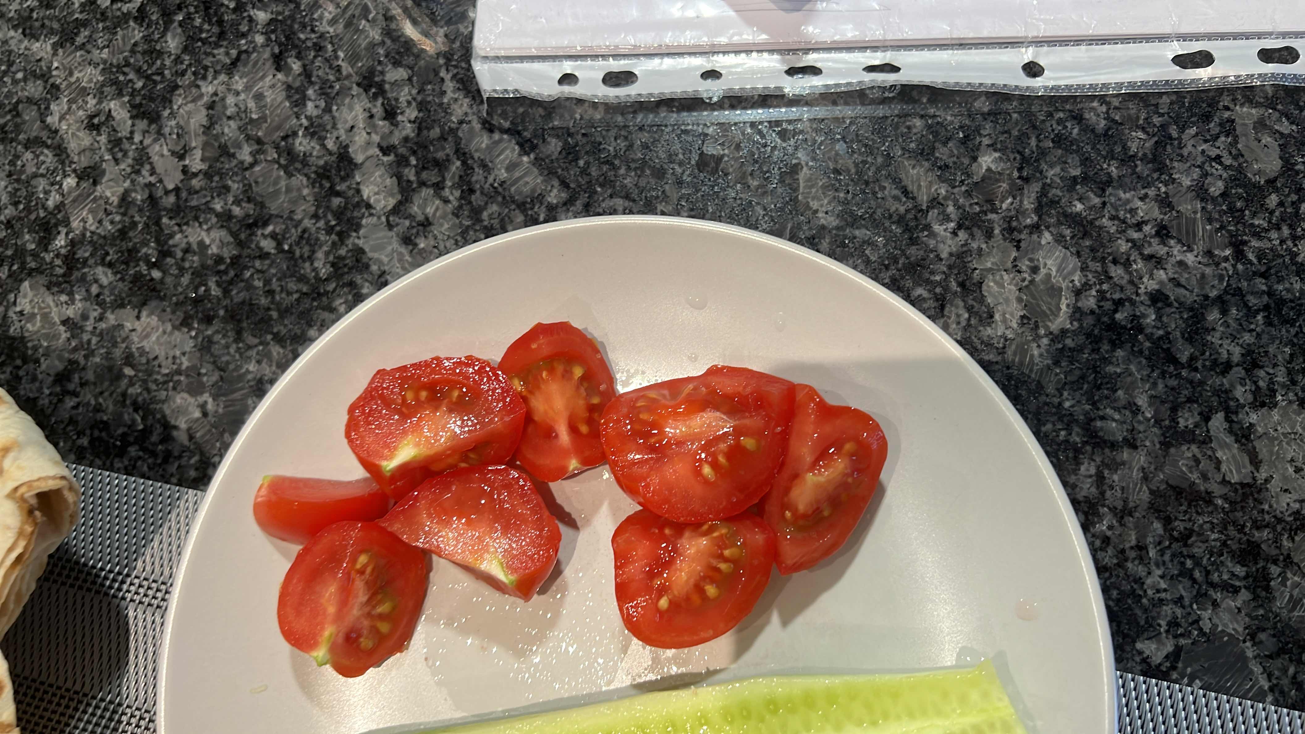Tomato and Cucumber Plate