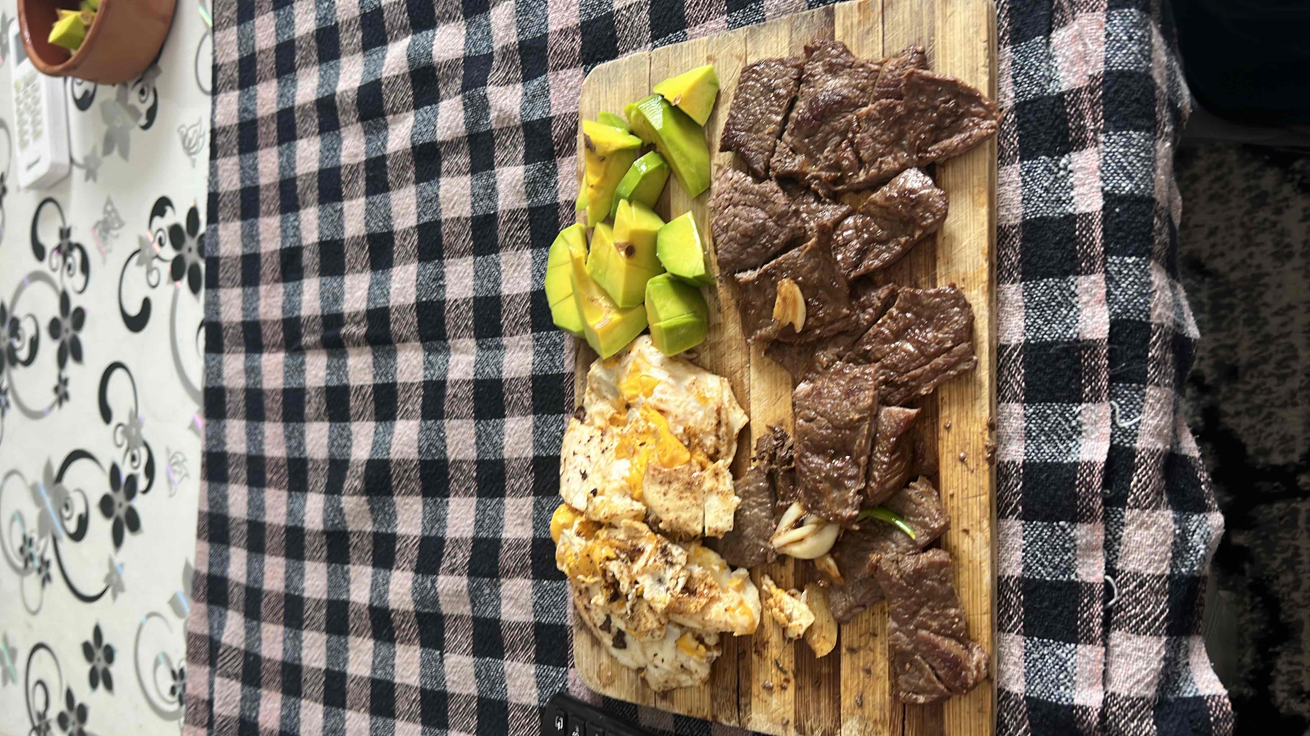 Steak with Eggs and Avocado