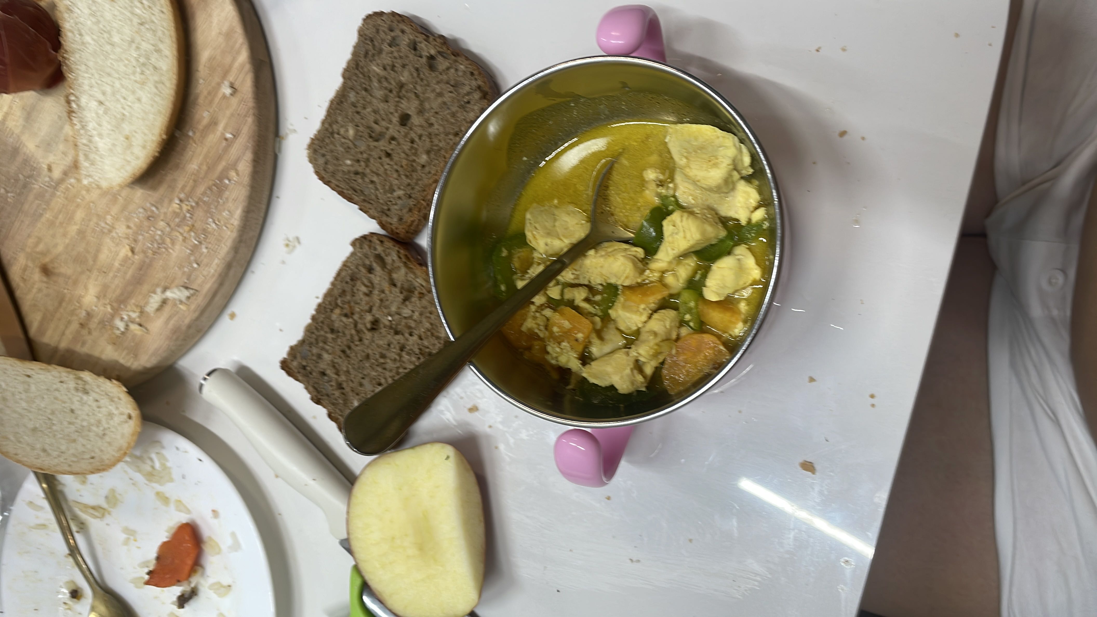 Chicken Curry with Bread