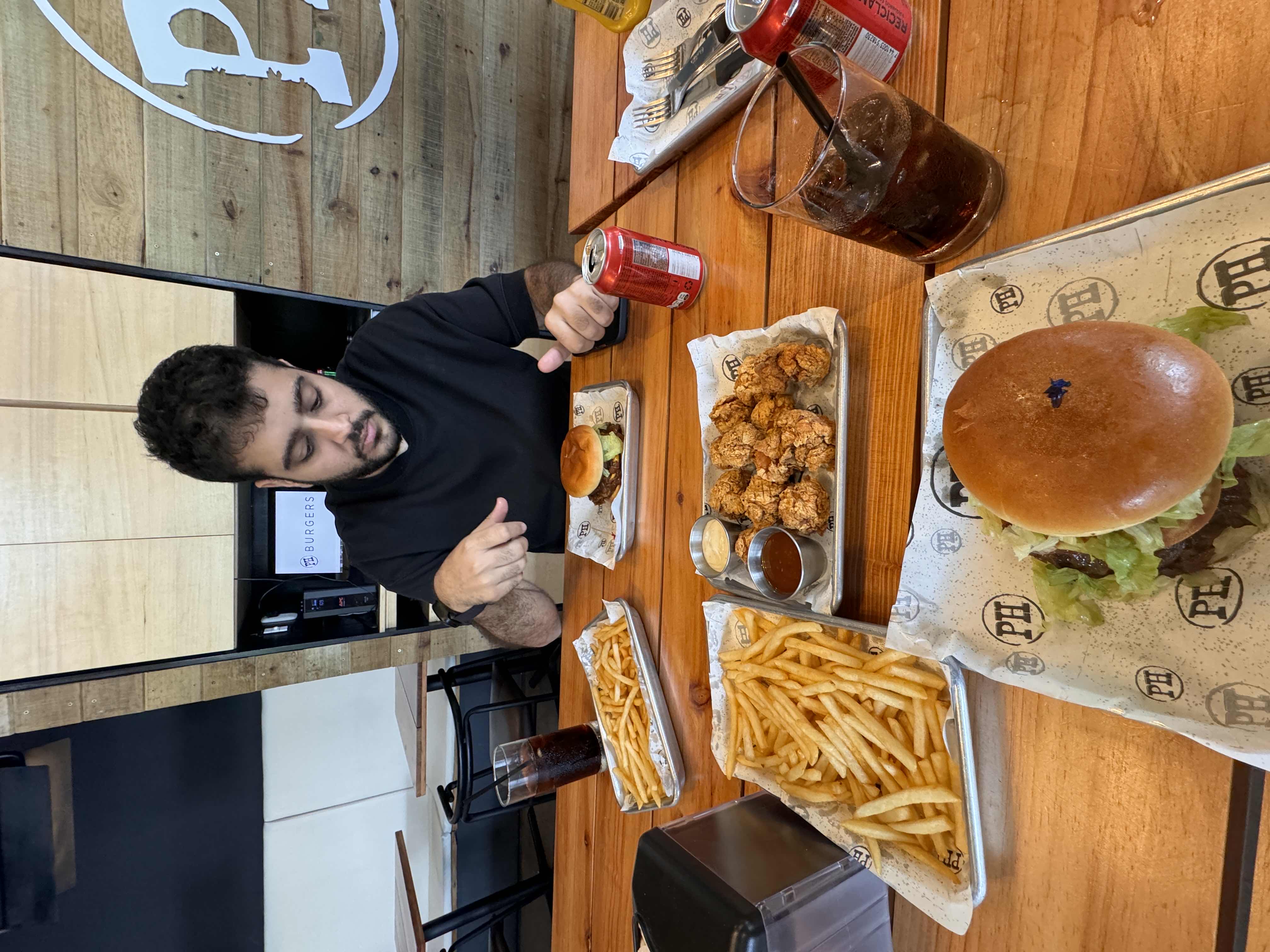 Burger with Fries and Soda