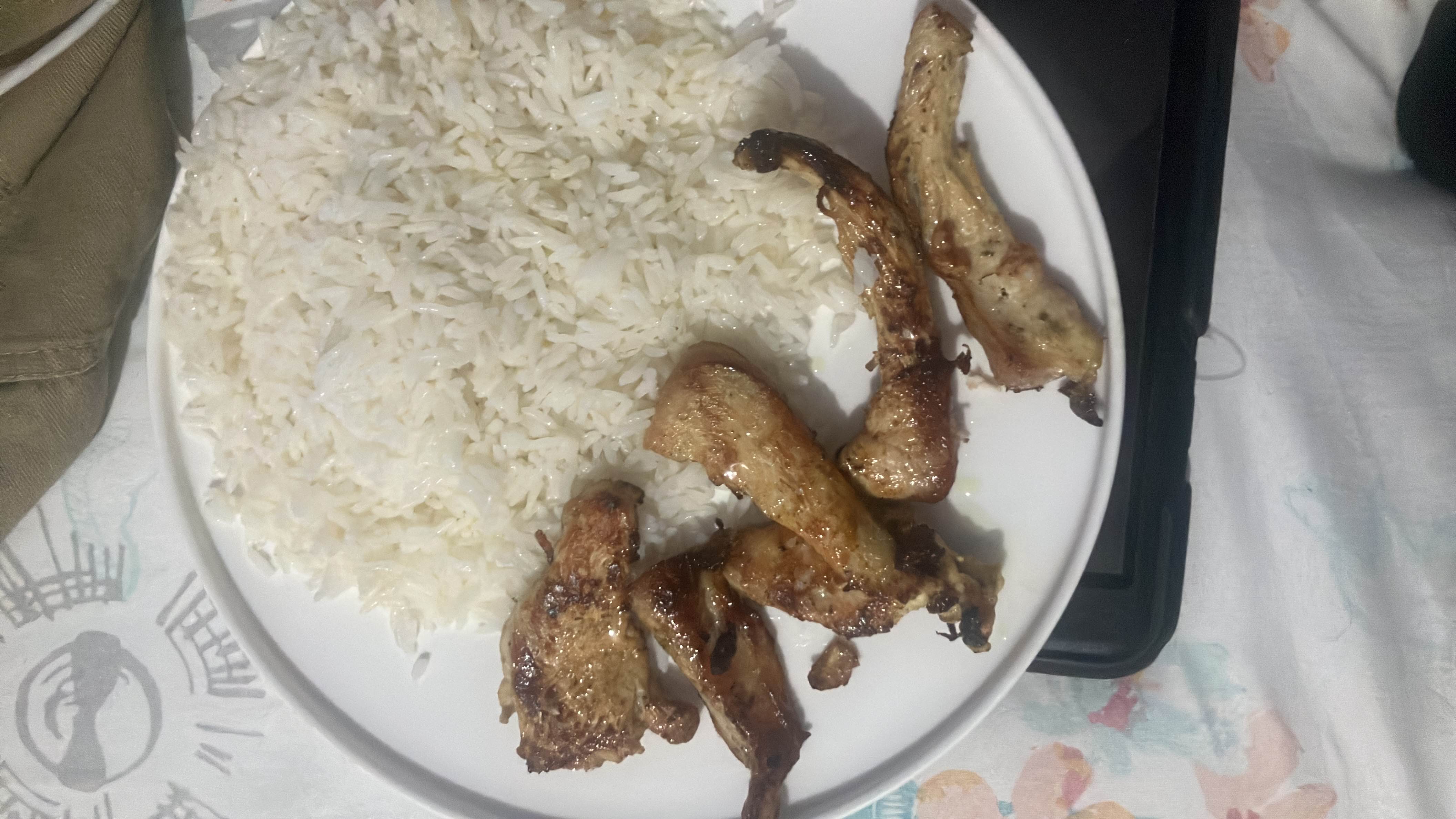 Pollo a la plancha con arroz