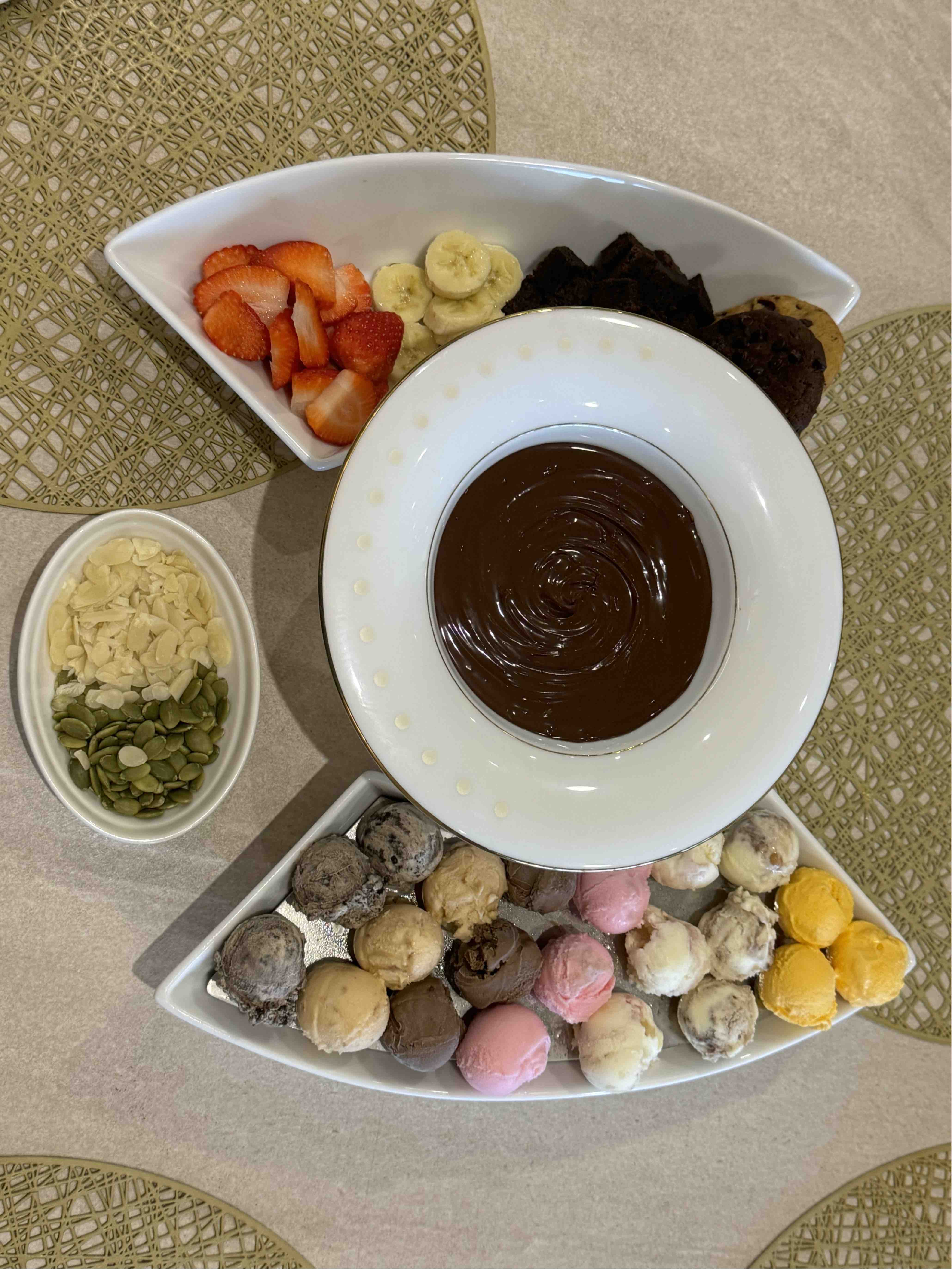 Chocolate Fondue Platter
