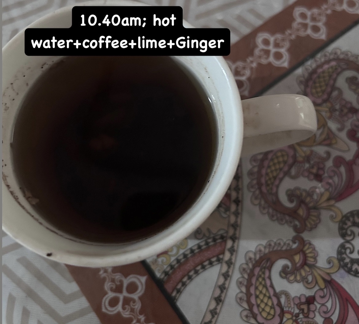 Hot Coffee with Lime & Ginger