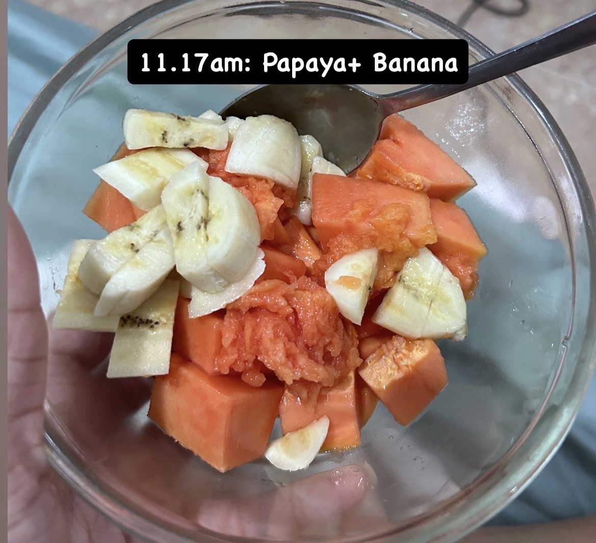 Papaya and Banana Bowl