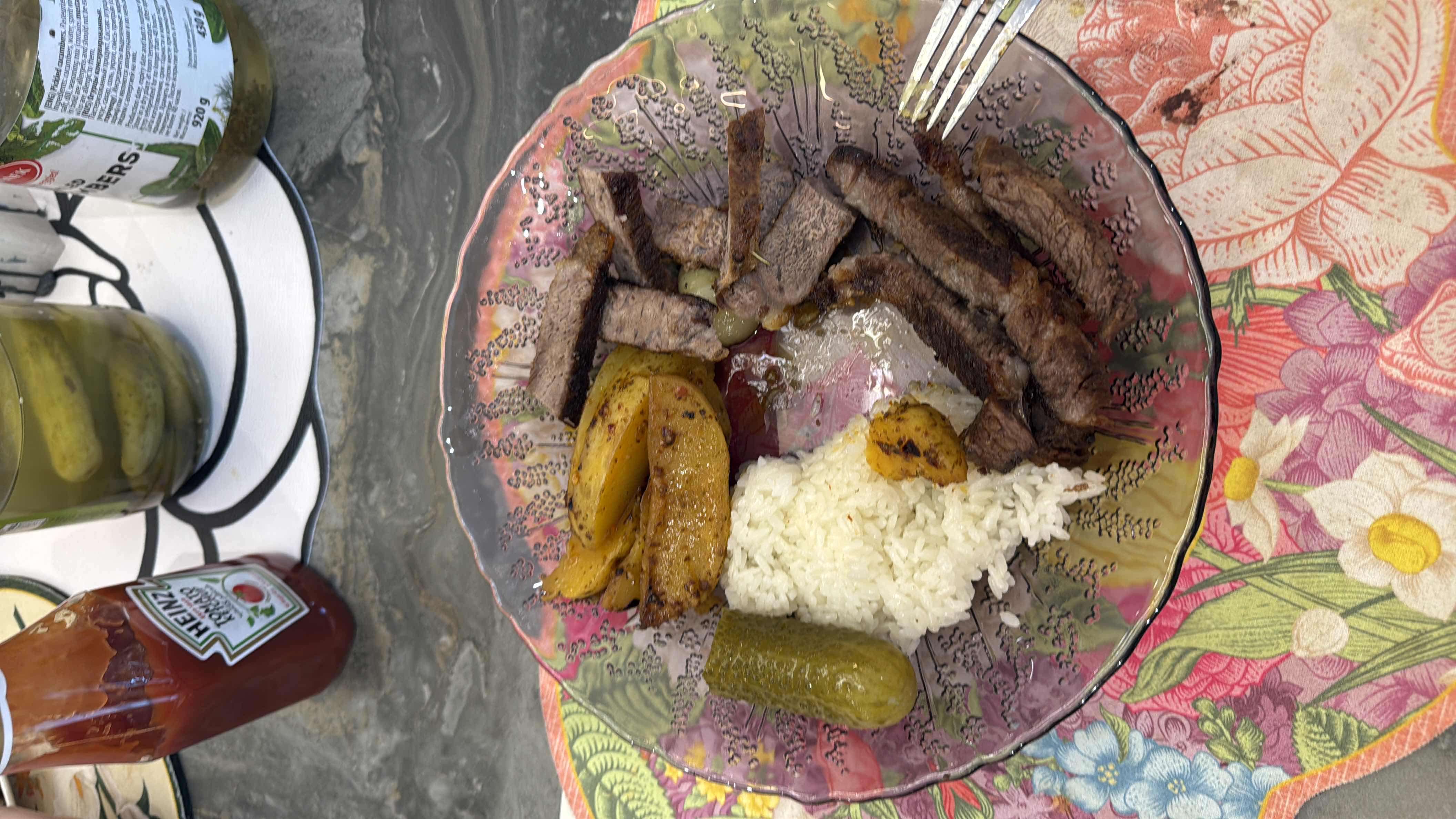 Grilled Beef with Sides