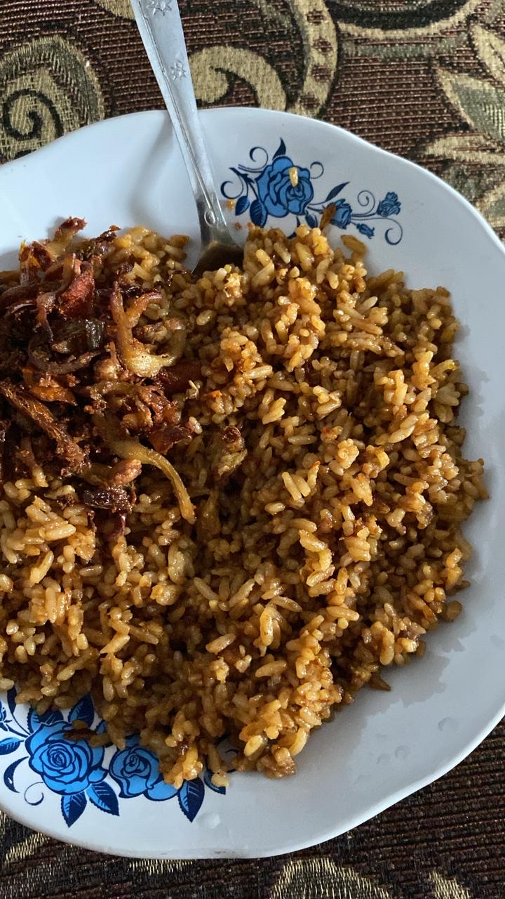 Jollof Rice with Fried Fish