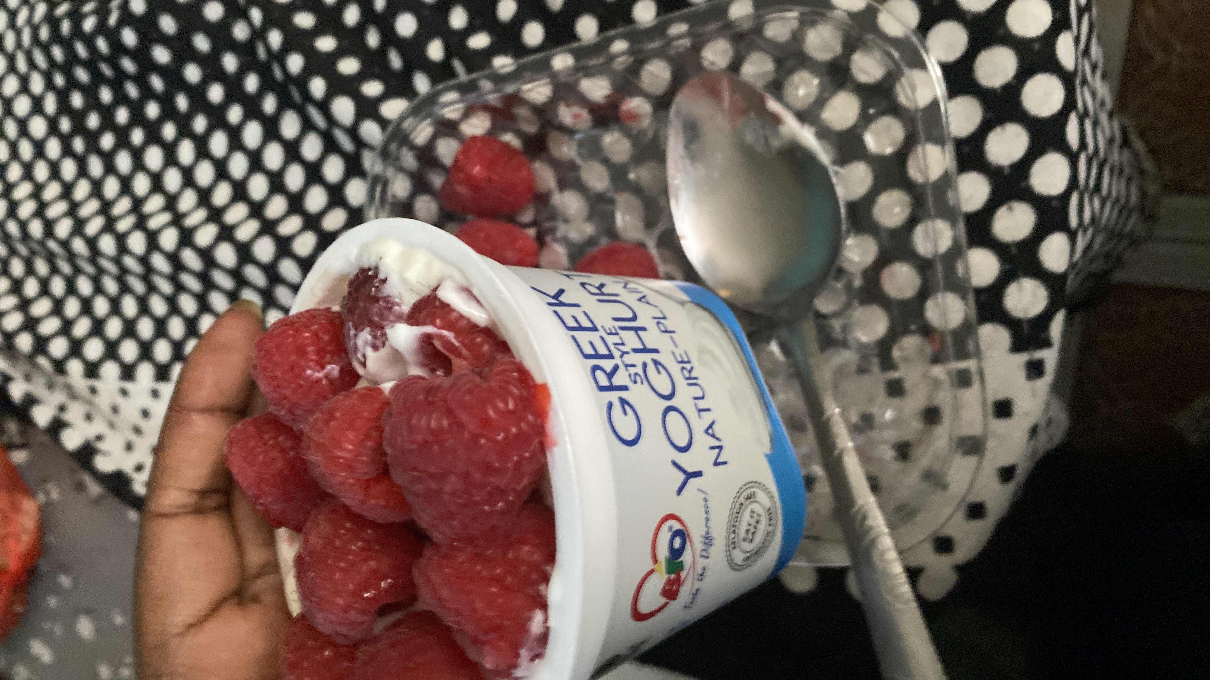 Greek Yogurt with Raspberries