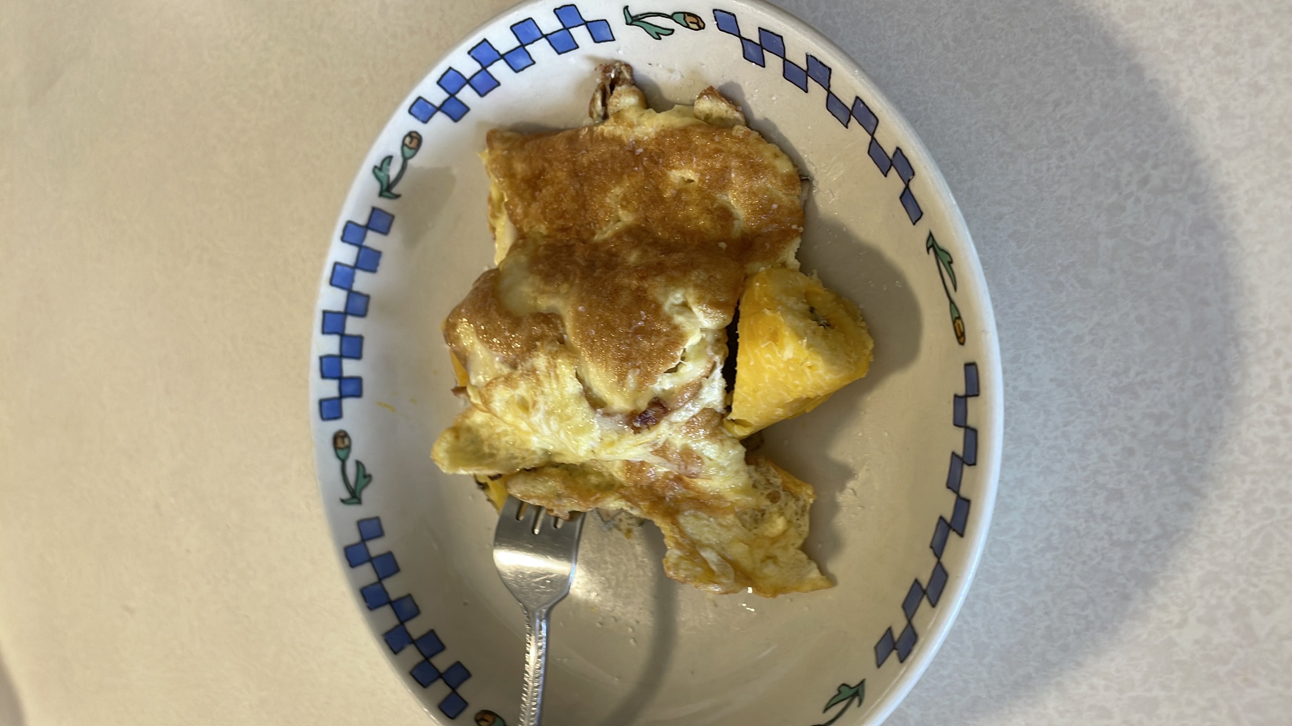 Tortilla con plátano