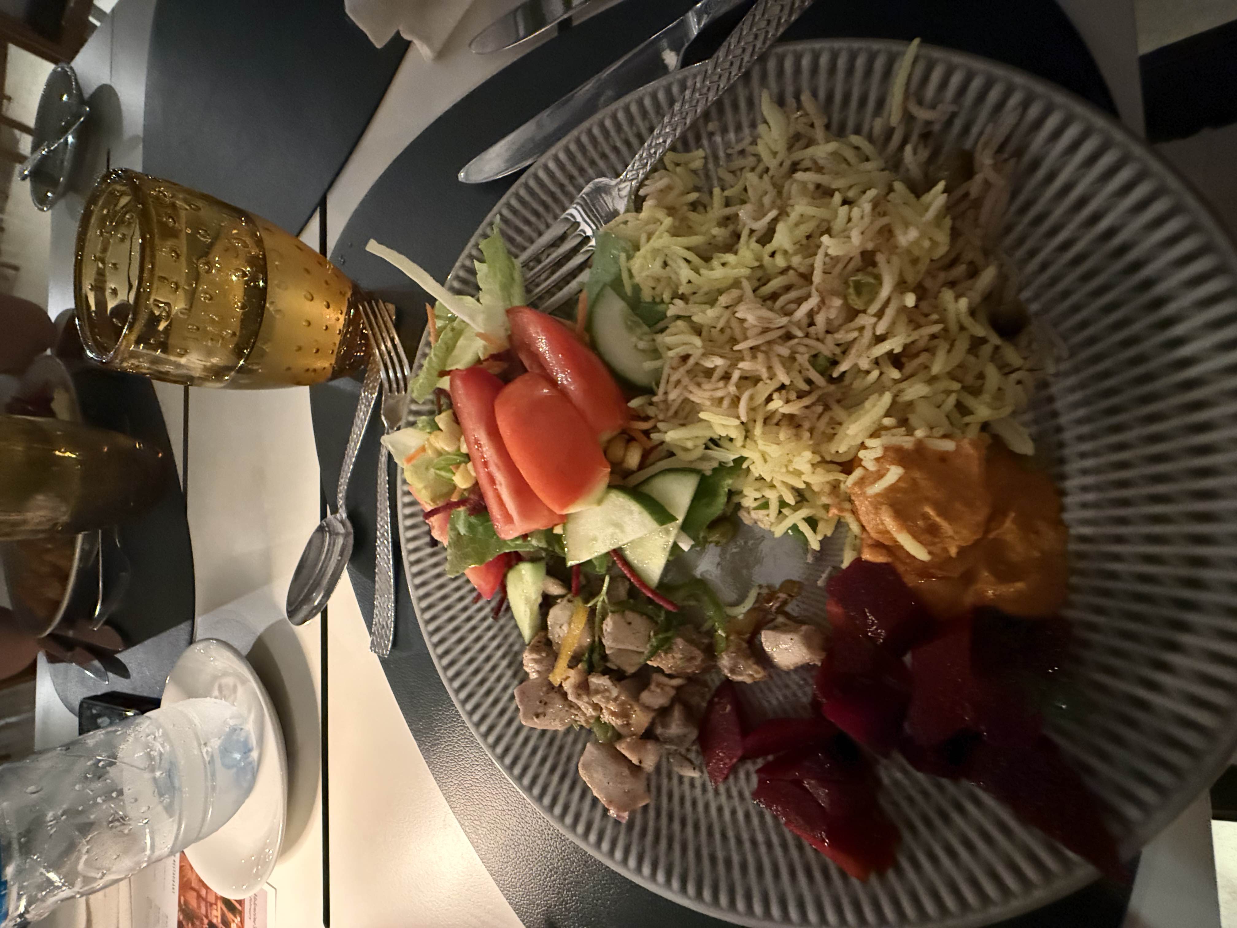 Mixed Plate with Rice