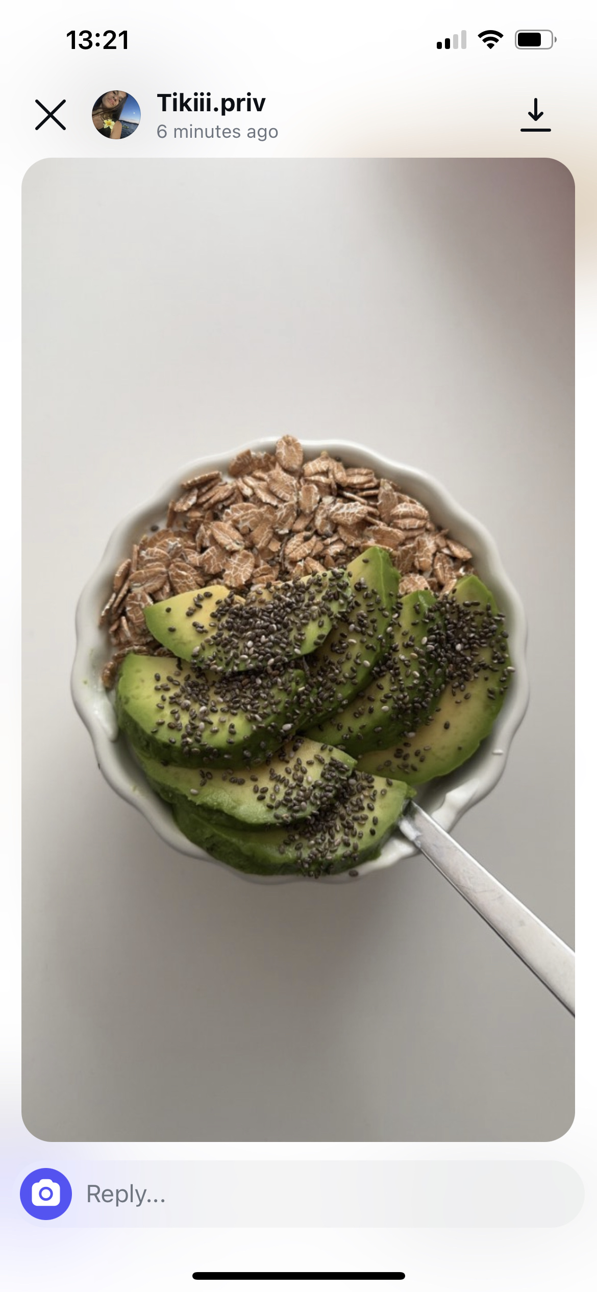 Avocado Chia Oat Bowl