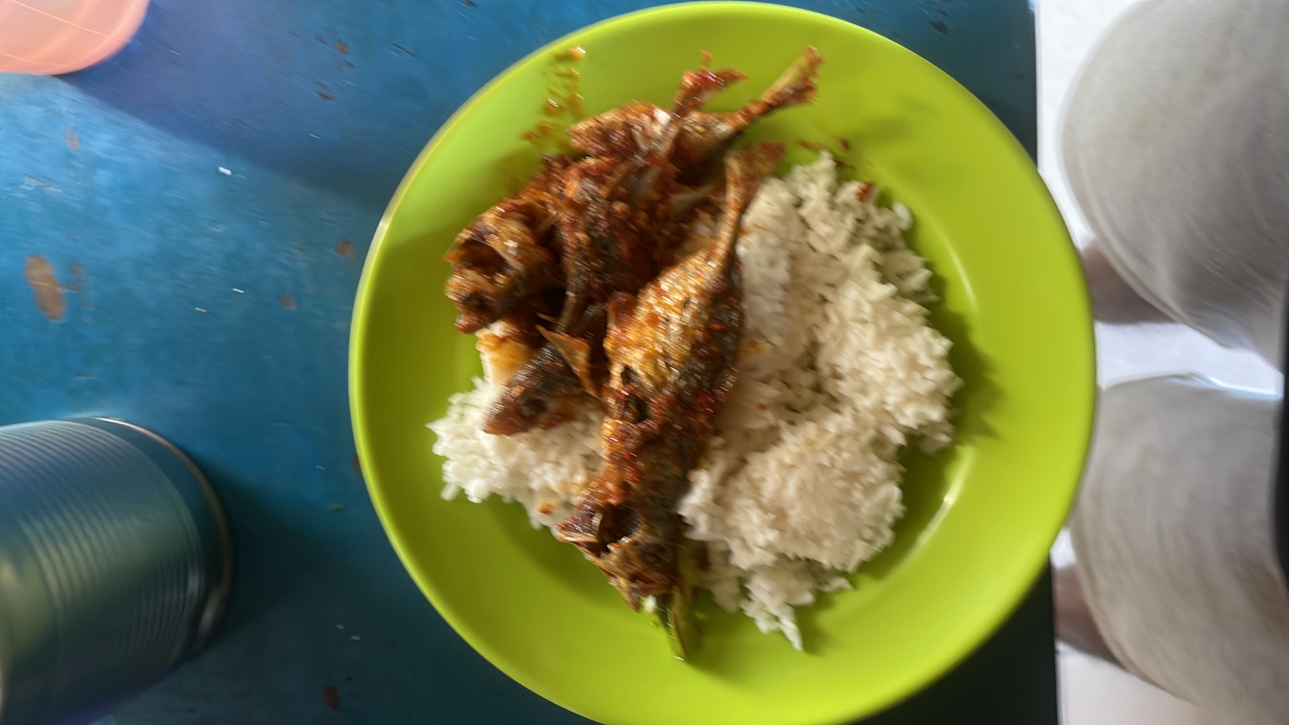 Spicy Fried Fish with Rice
