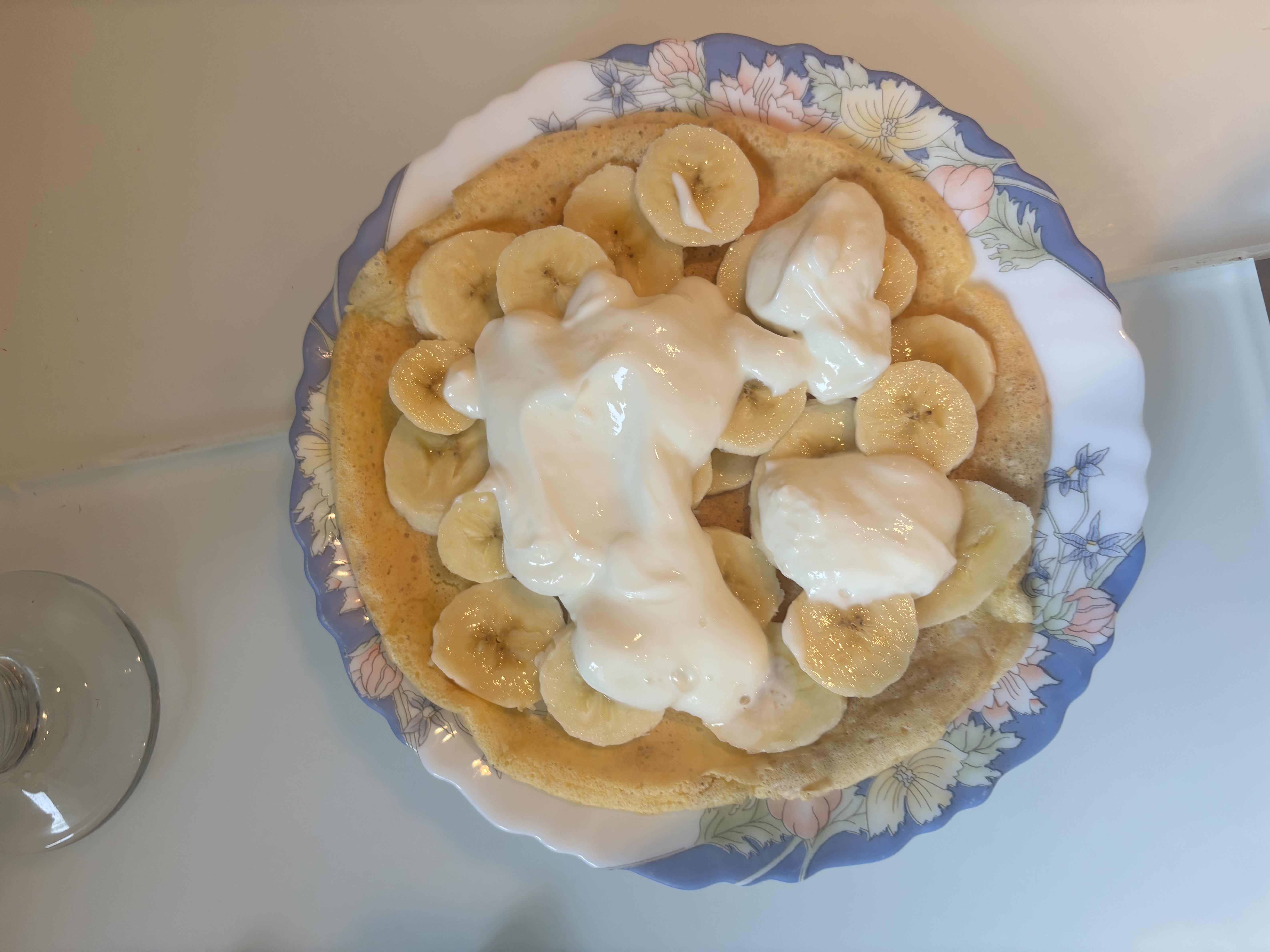Crêpe banane yaourt