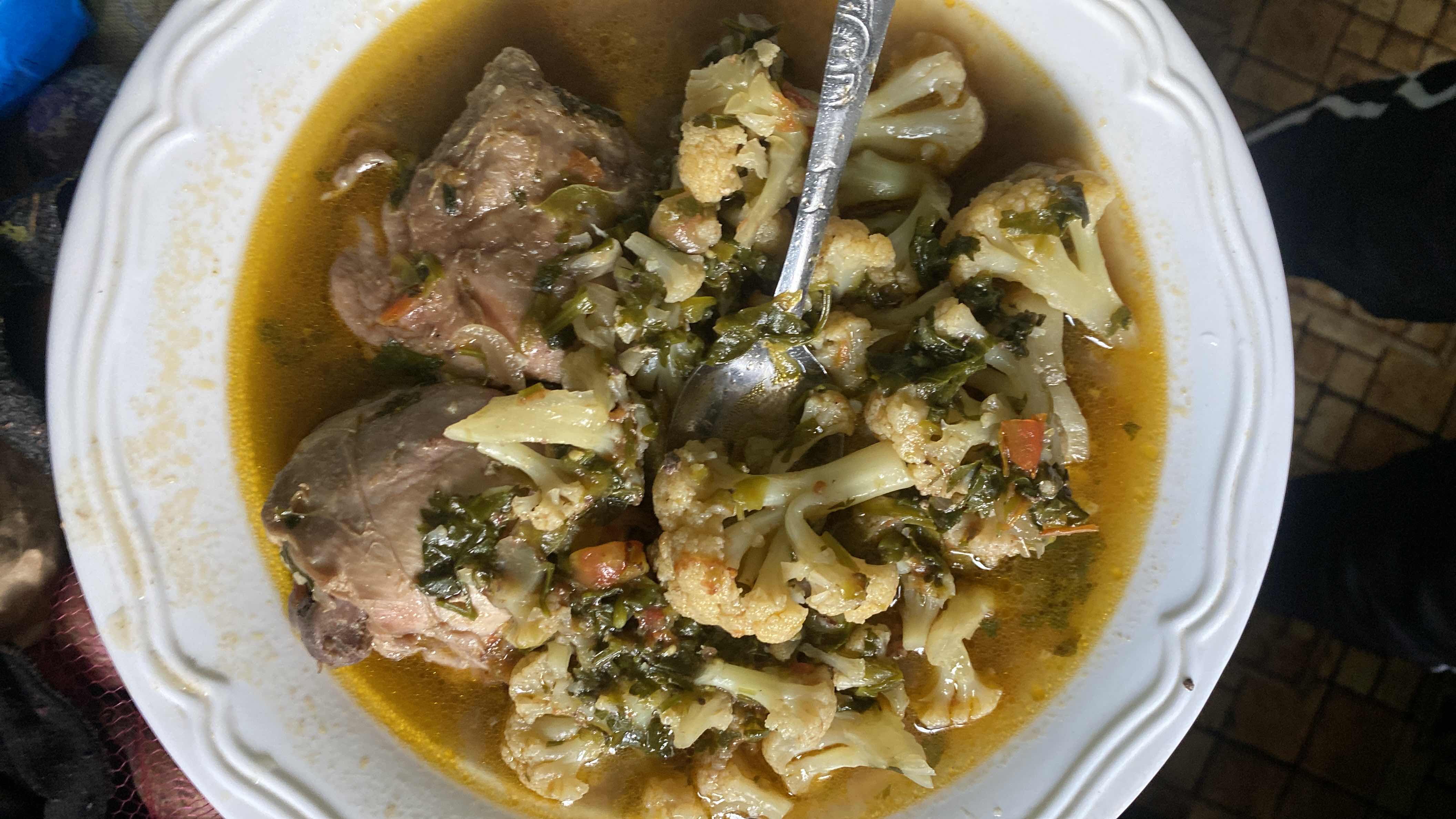 Cauliflower Chicken Stew