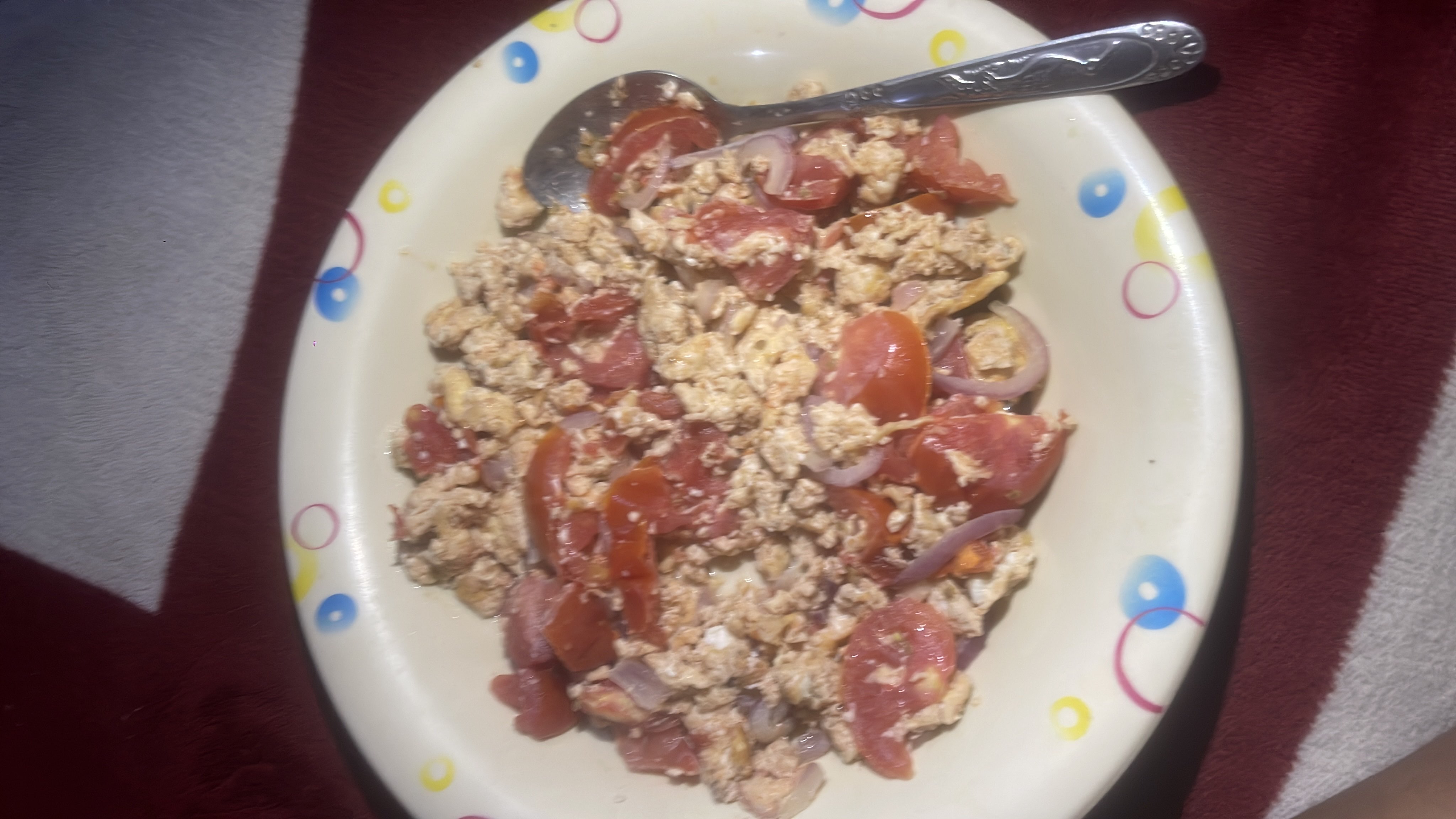 Scrambled Eggs with Tomato