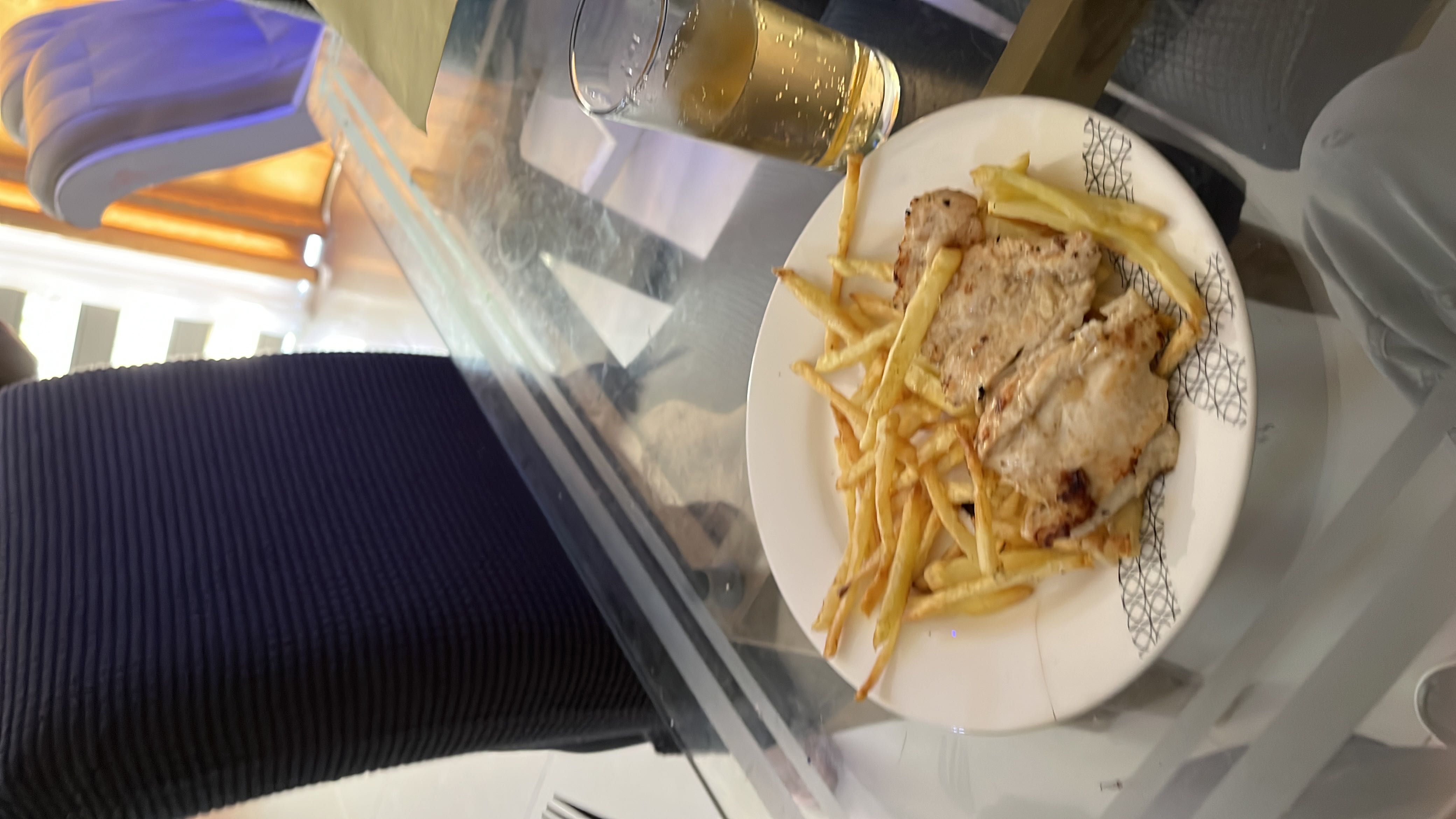 Pollo a la plancha con papas