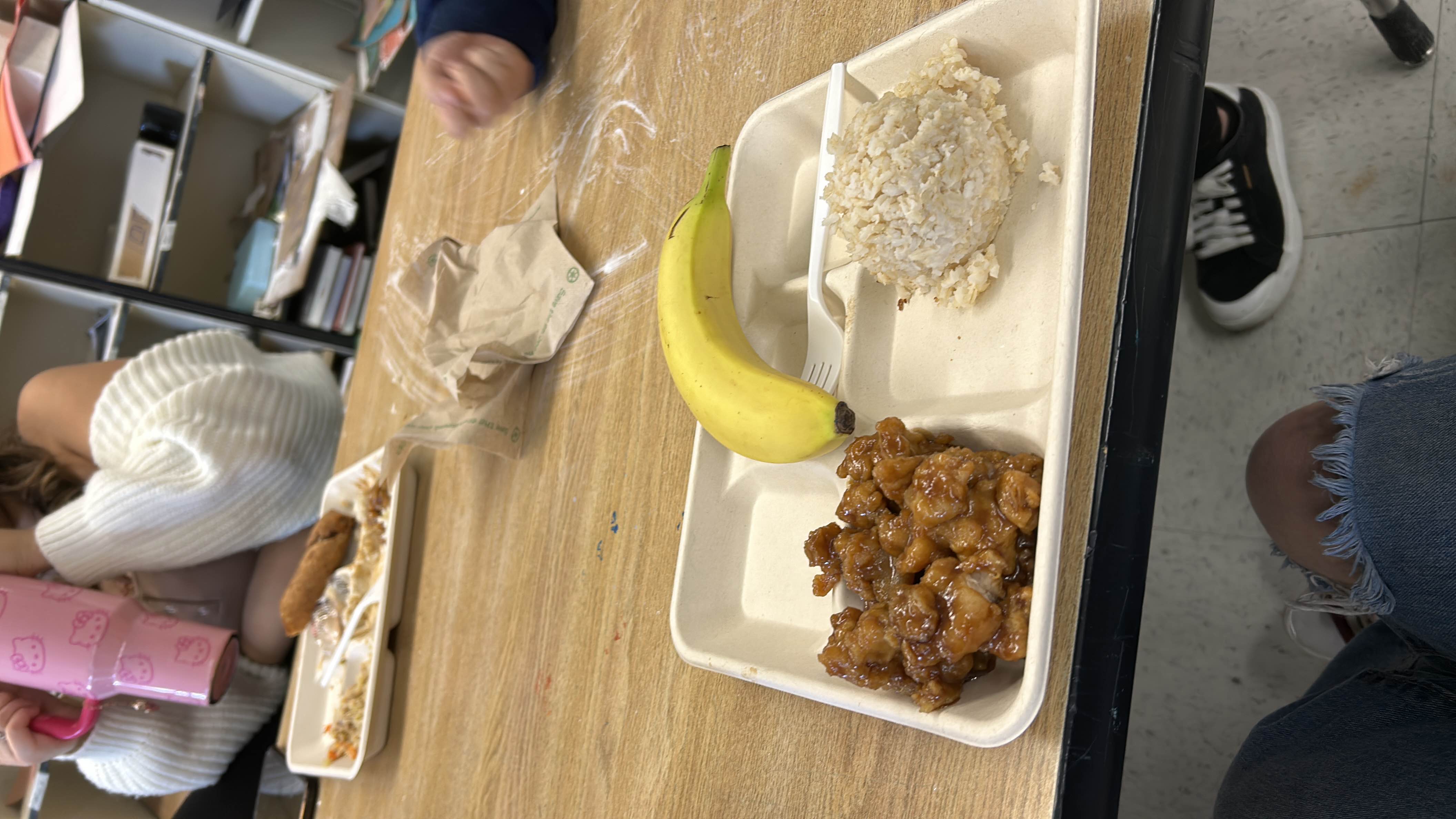 Pollo agridulce con arroz