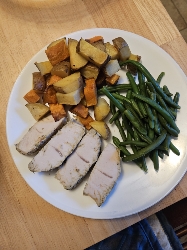 Grilled Pork with Veggies