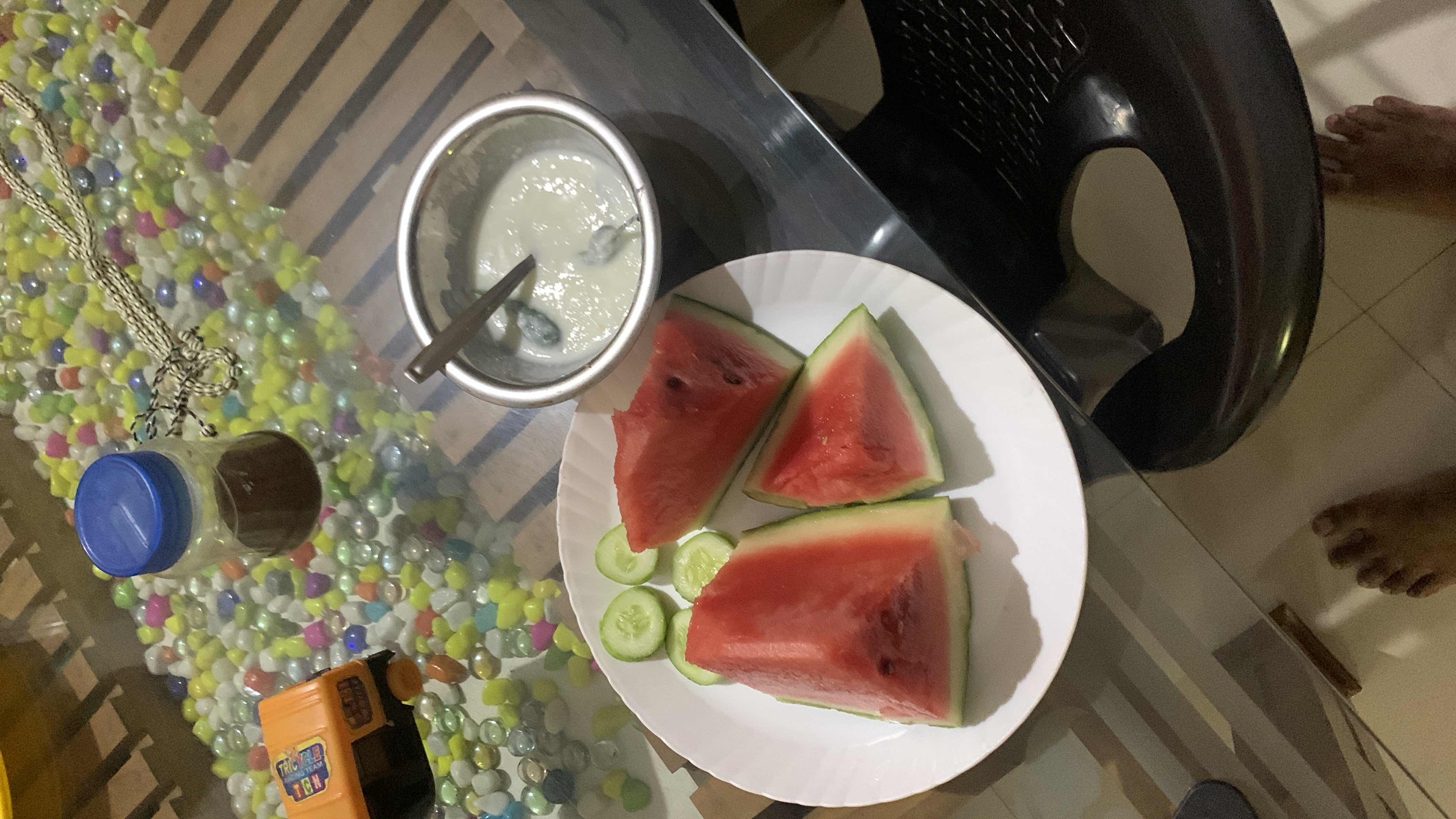 Watermelon and Yogurt