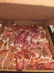 Ham and Mushroom Pizza