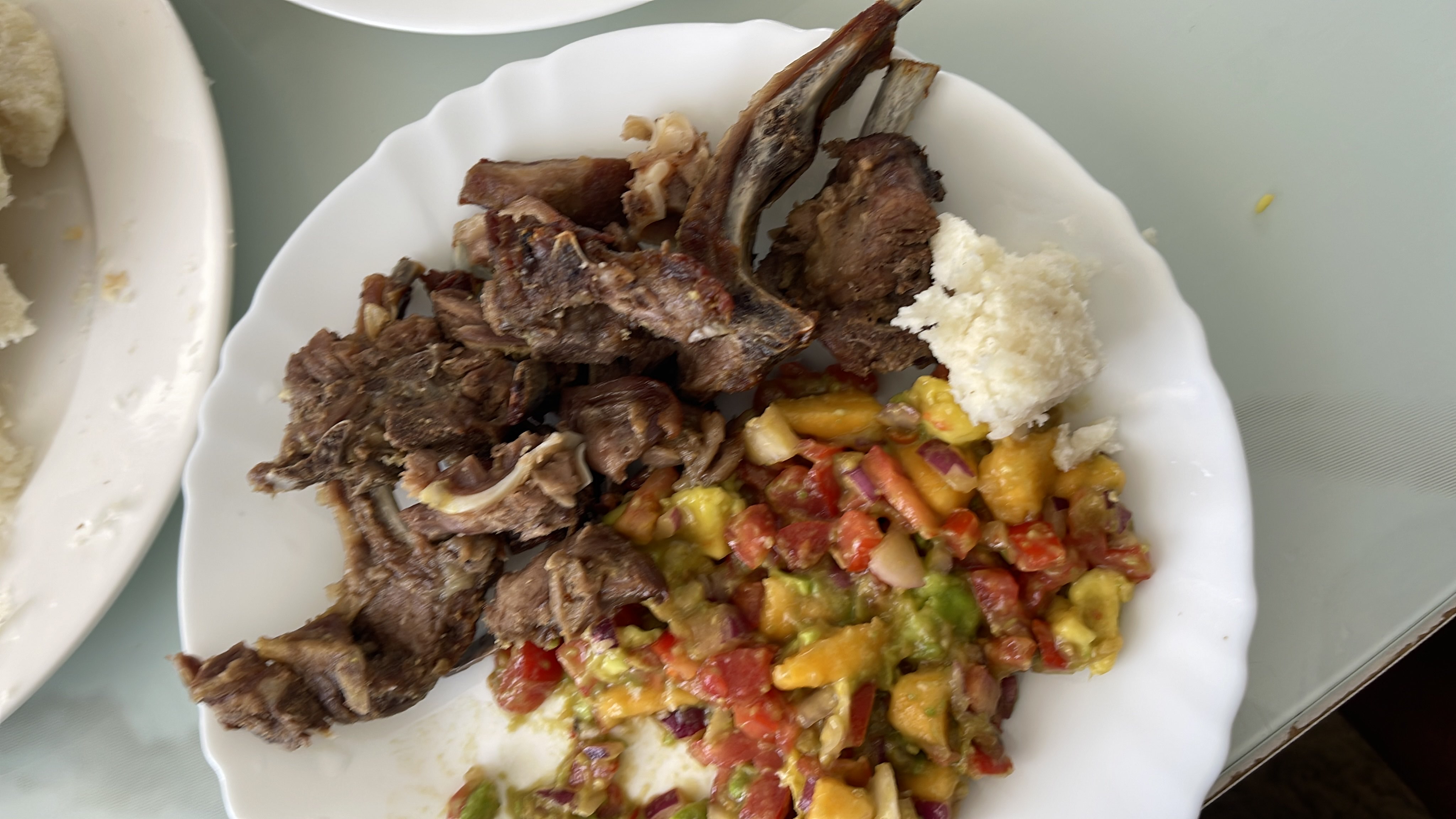 Grilled Meat with Salsa