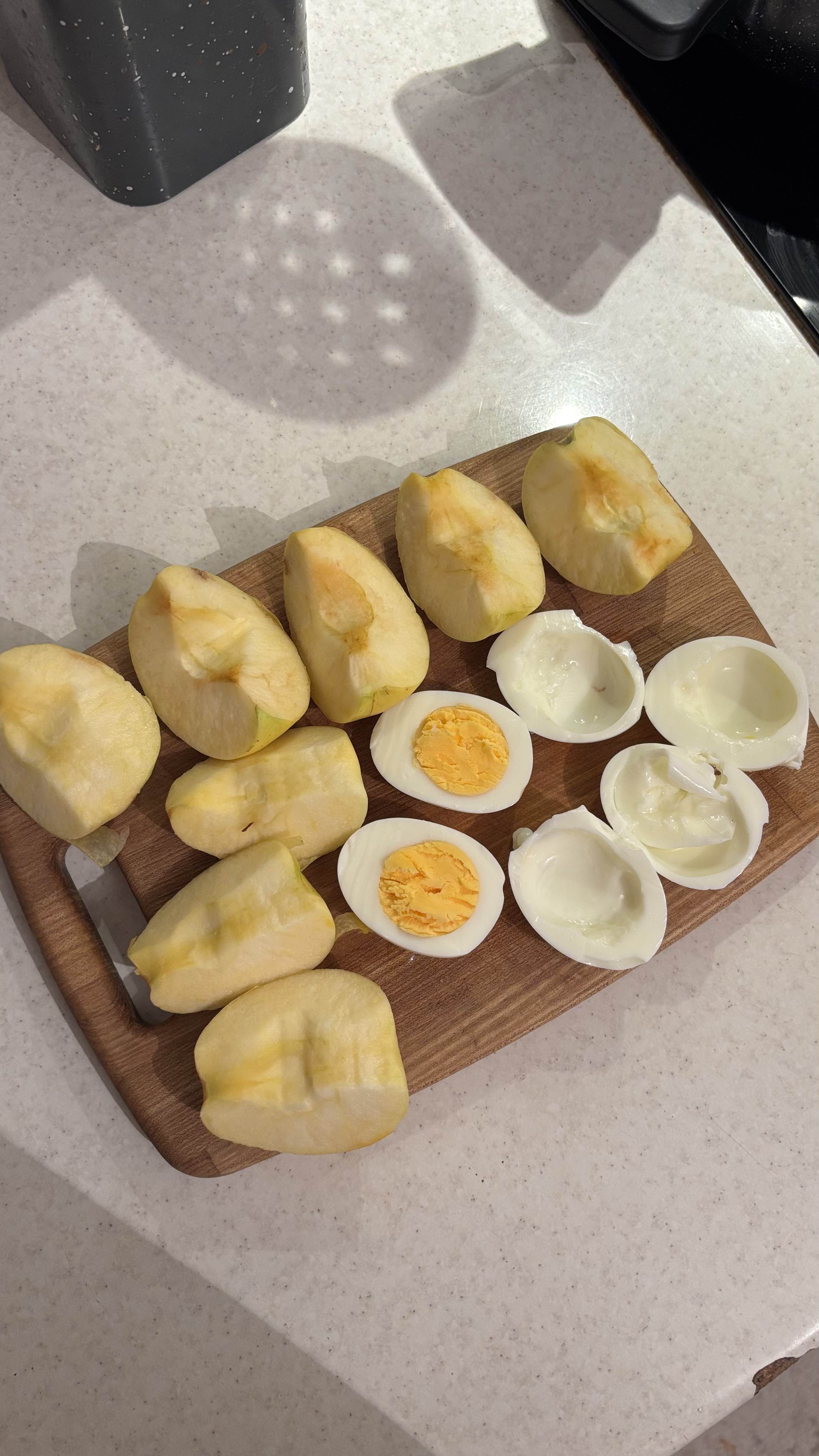 Boiled Eggs and Apples