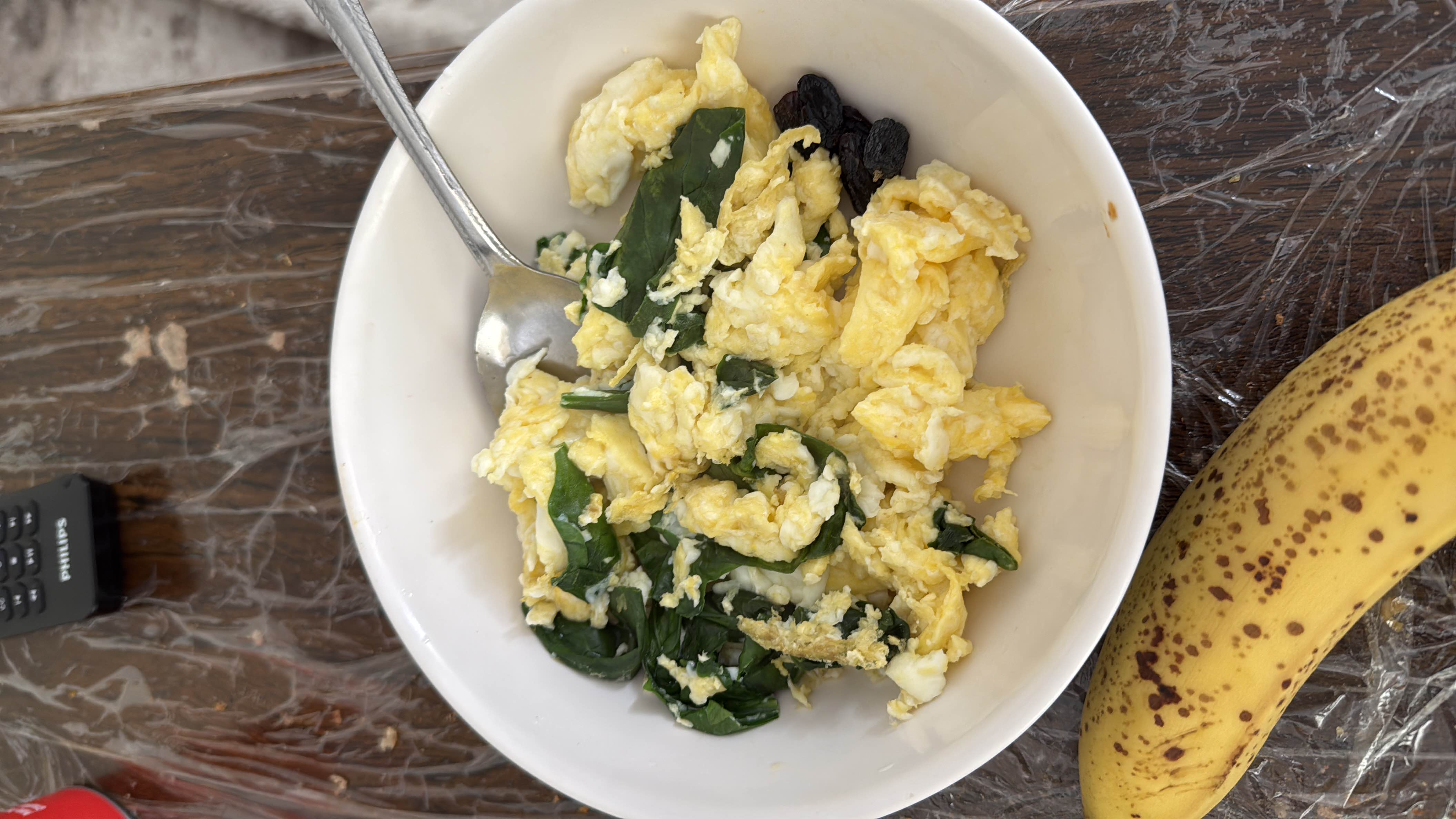 Scrambled Eggs with Spinach
