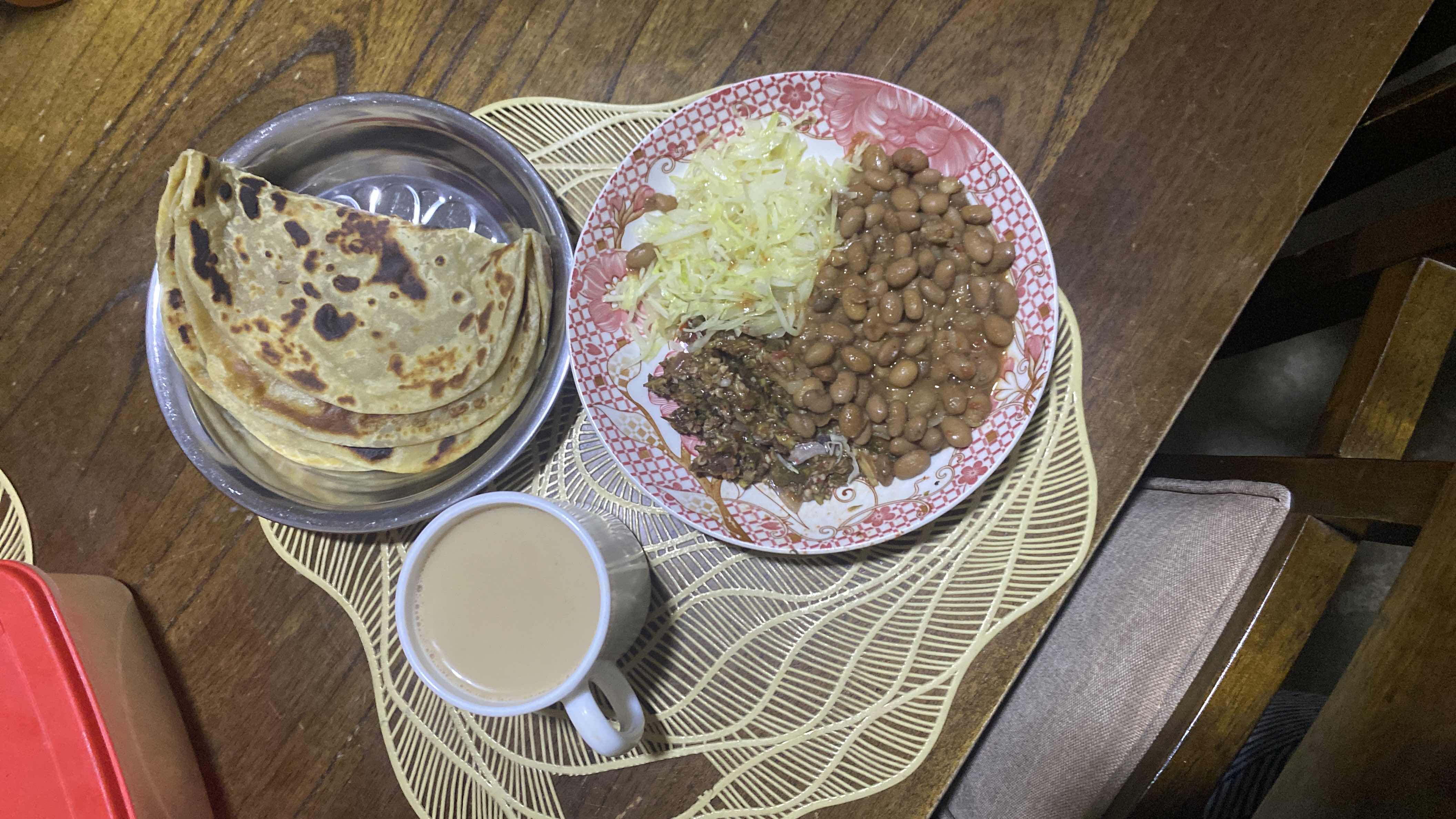 Chapati with Beans