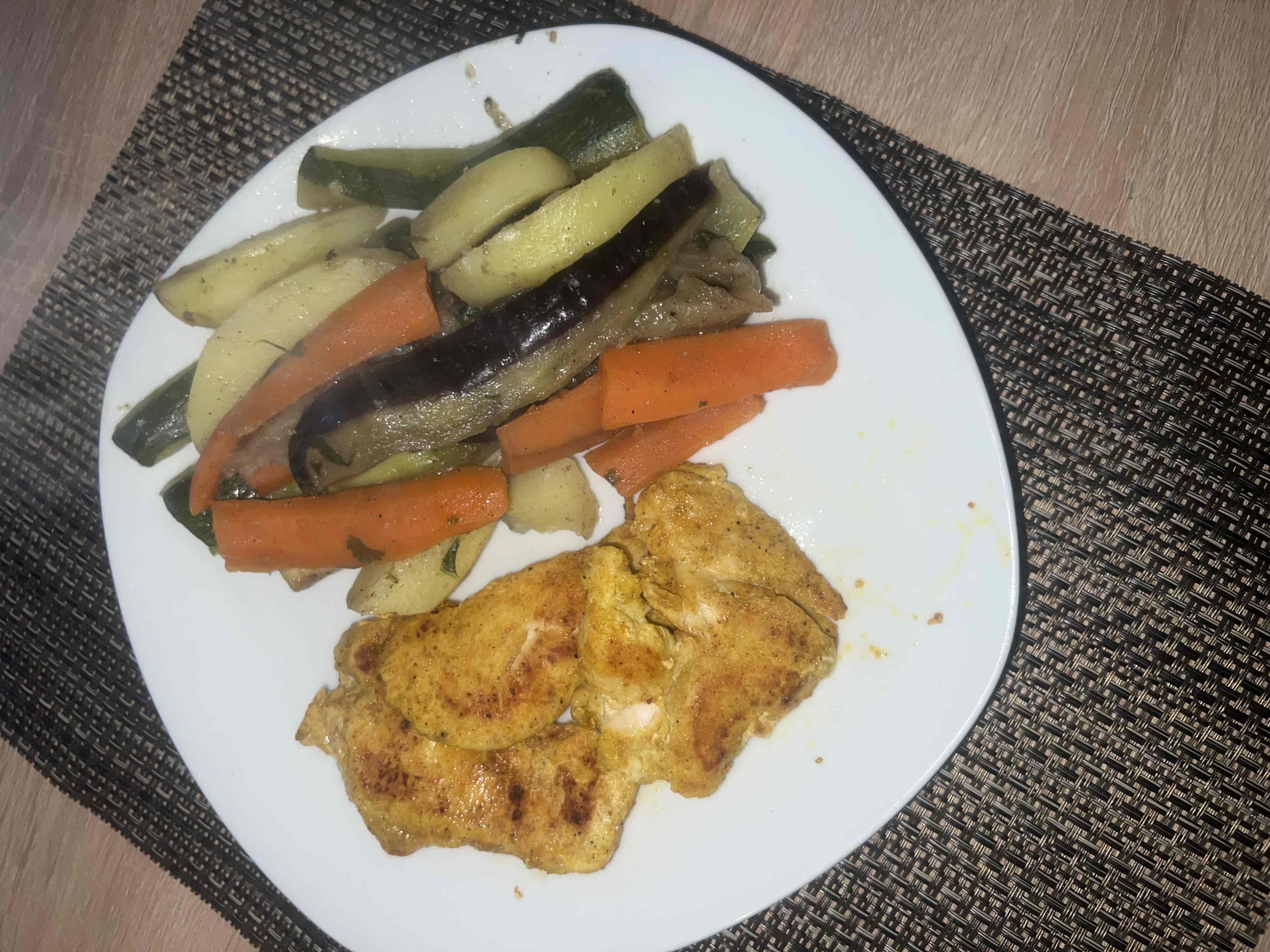 Hähnchen mit Gemüse